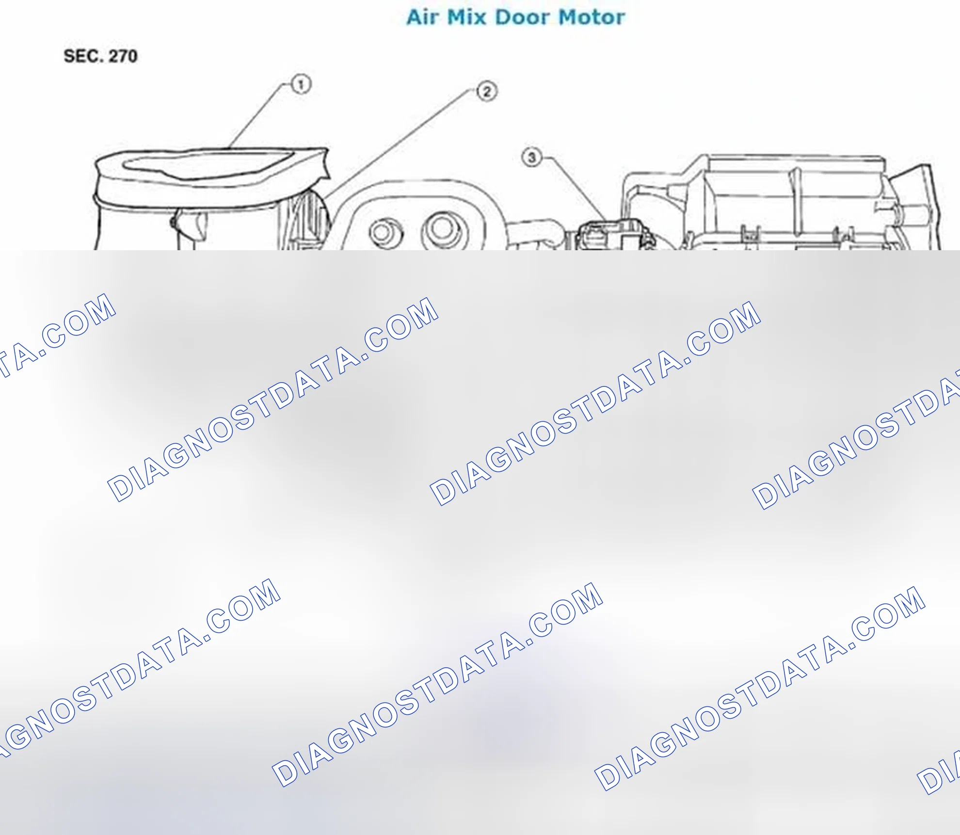 Scheme 190: Air Mix Door Motor: Component