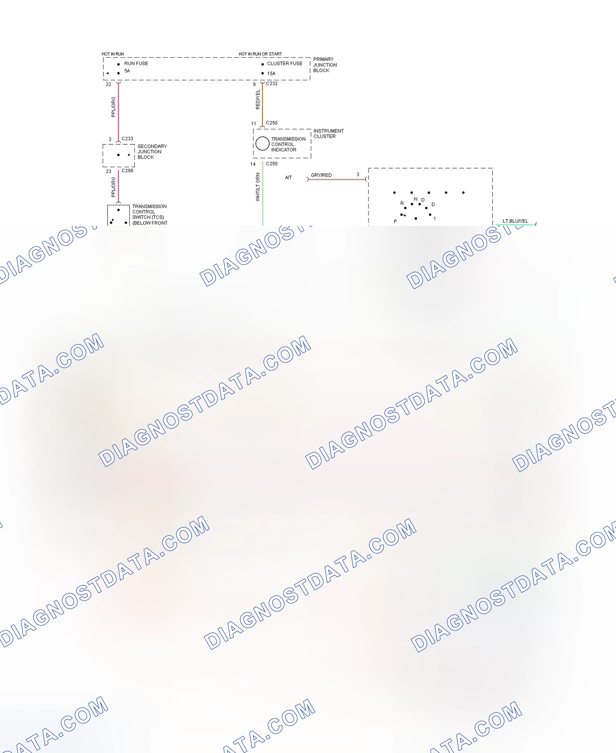 Scheme 161: EEC-IV Wiring Diagram (Cougar 3.8L & Thunderbird 3.8L Except Supercharged - 3 Of 5)