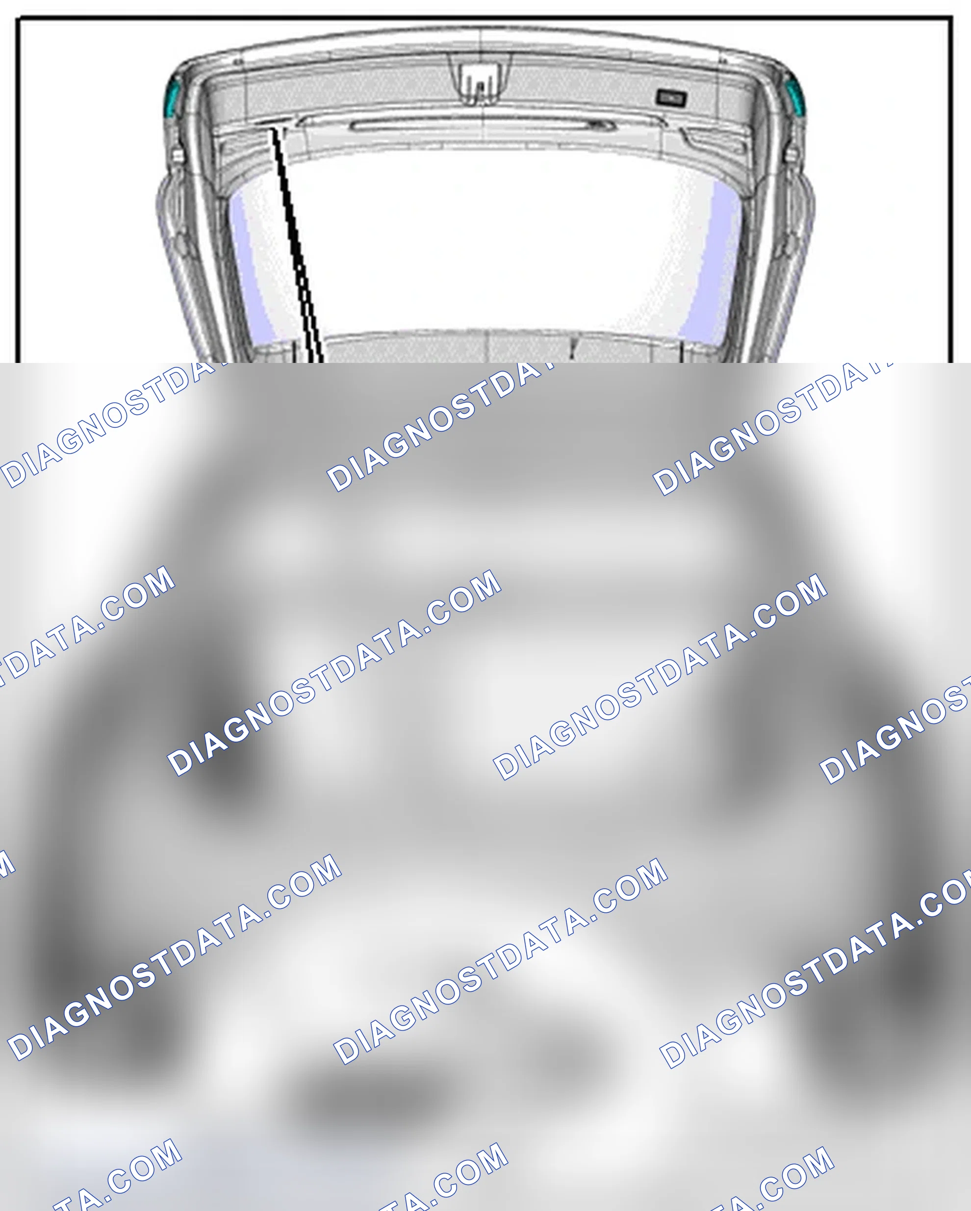 Scheme 241: LUGGAGE COMPARTMENT LAMP AND AMBIENT LIGHTING IN REAR LID