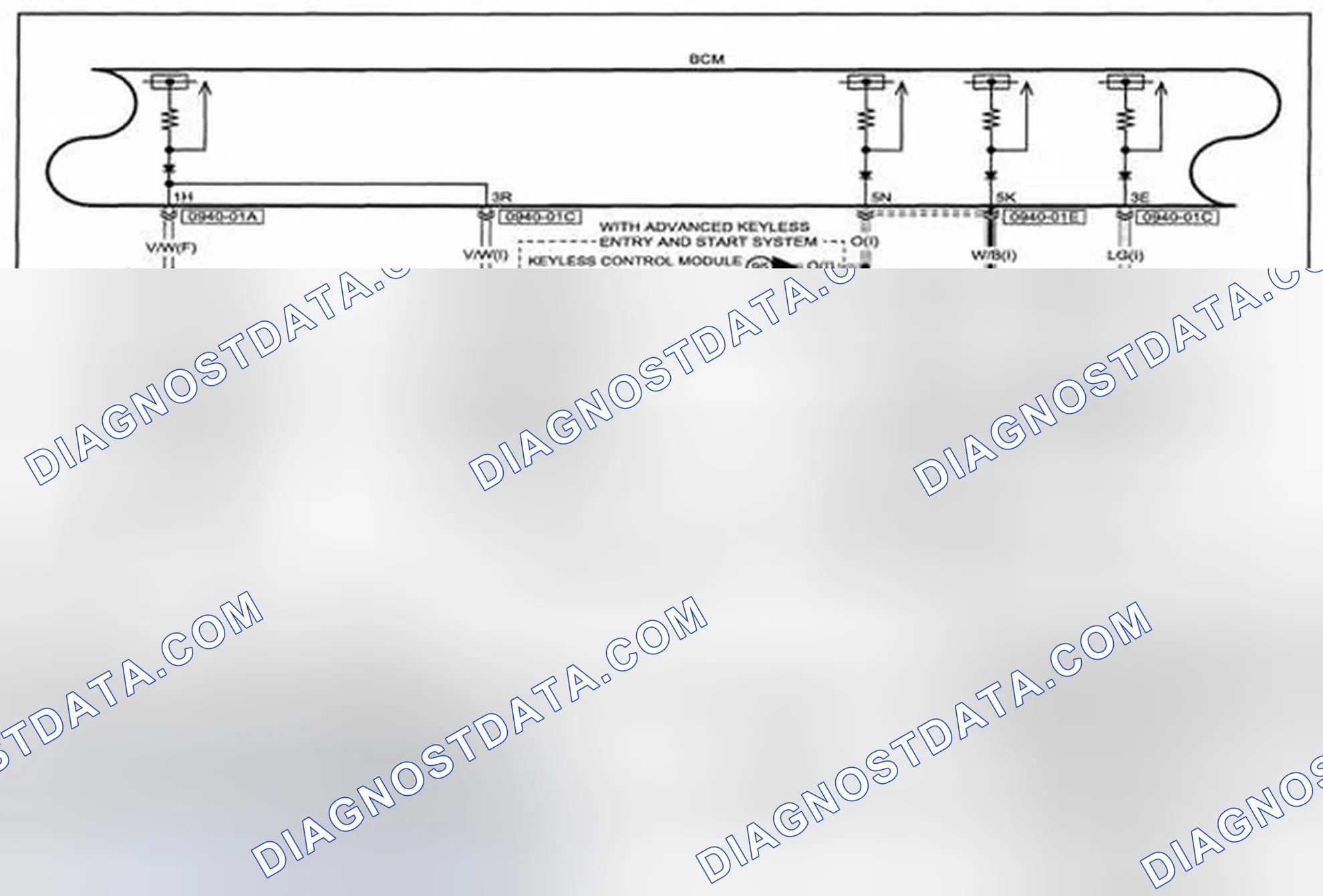 Scheme 398: BCM (Body Control Module) System Wiring Diagram - 0940-q (1 Of 2)