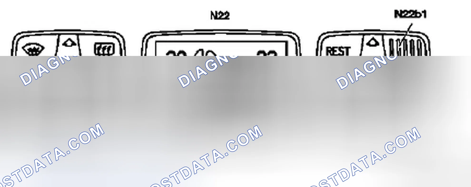 Fig. 88: Identifying Automatic A/C Pushbutton Control Module And In-Car Temperature Sensor