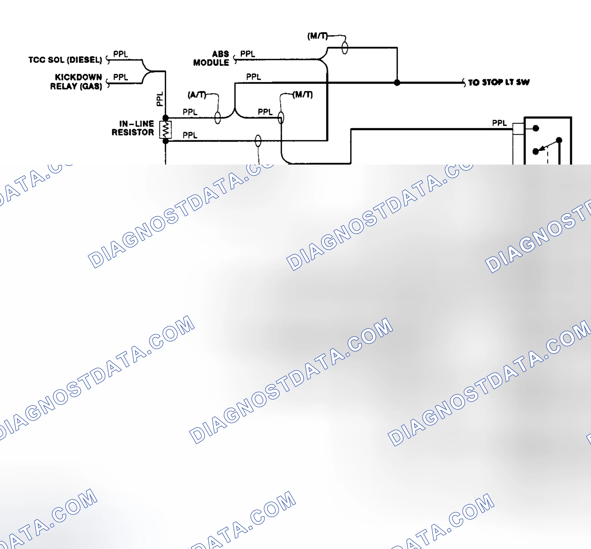 Scheme 4: Transfer Case Circuit (1990)