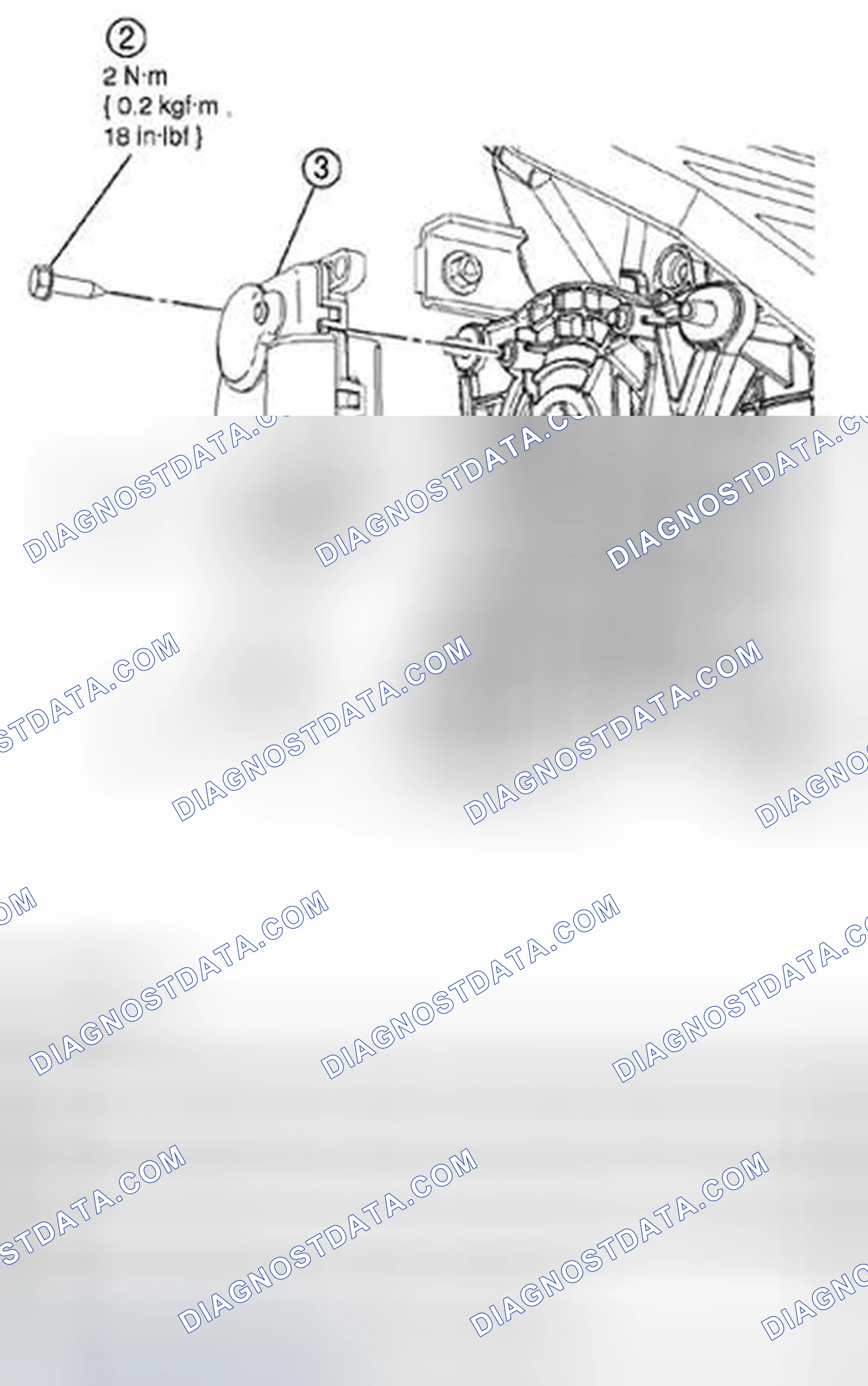 Scheme 117: MODE DOOR ACTUATOR - DEFROST/PANEL/FLOOR DOOR REMOVAL/INSTALLATION