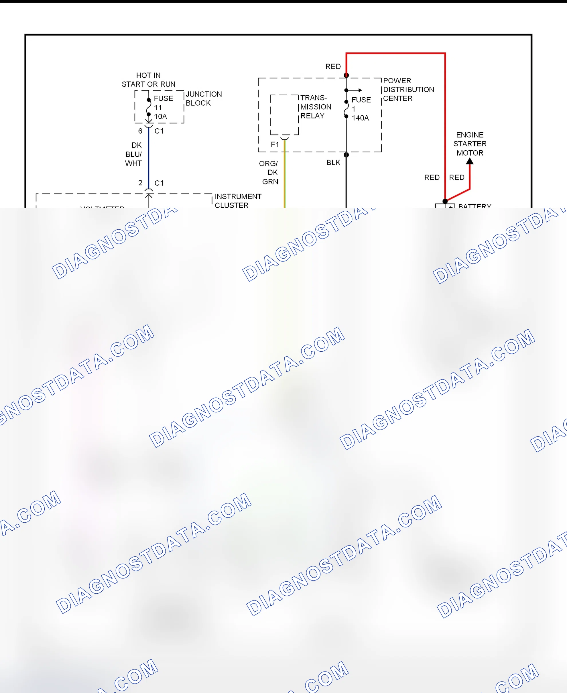 Scheme 6: Charging System Wiring Diagram (Ram Van & Ram Wagon)