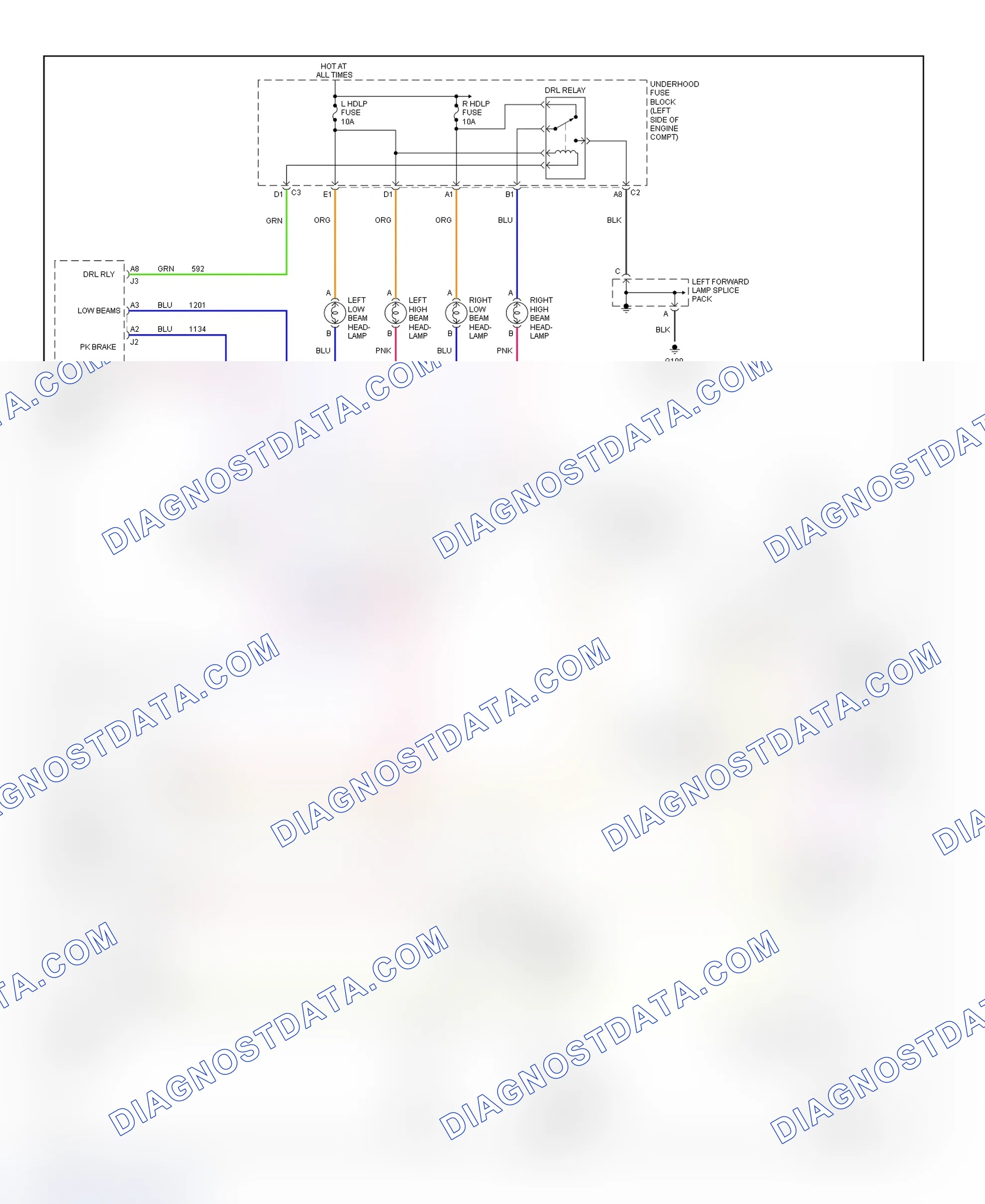 Scheme 31: Headlight Systems & Daytime Running Lights Wiring Diagram (Saturn "L" Series)