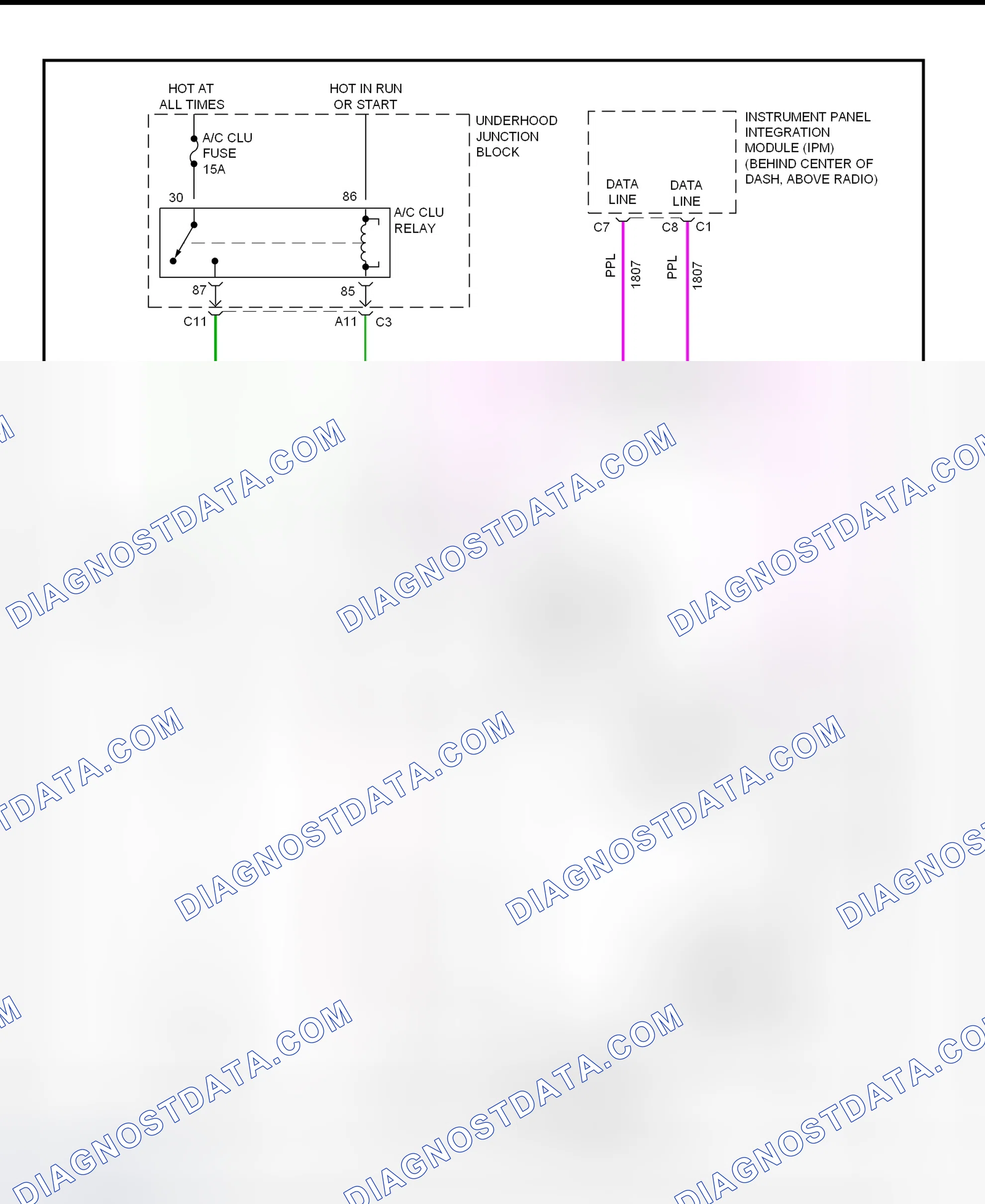 Scheme 22: A/C Compressor Clutch Control Circuit Wiring Diagram (Seville)