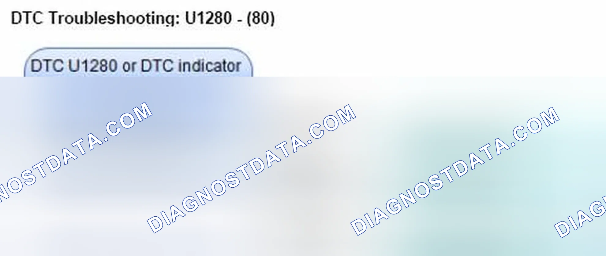 Scheme 109: DTC U1280 or DTC indicator 80: Communication Bus Line Error (BUS-OFF)