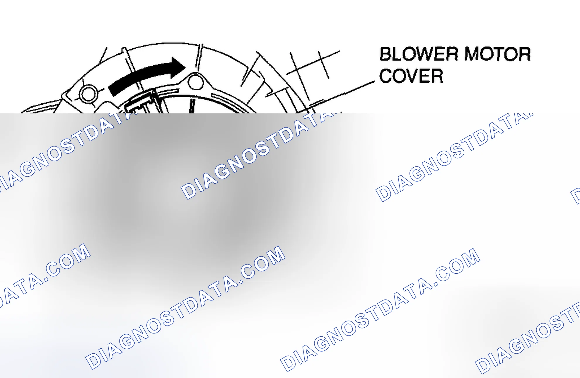 Scheme 87: Blower Motor Cover Installation Note