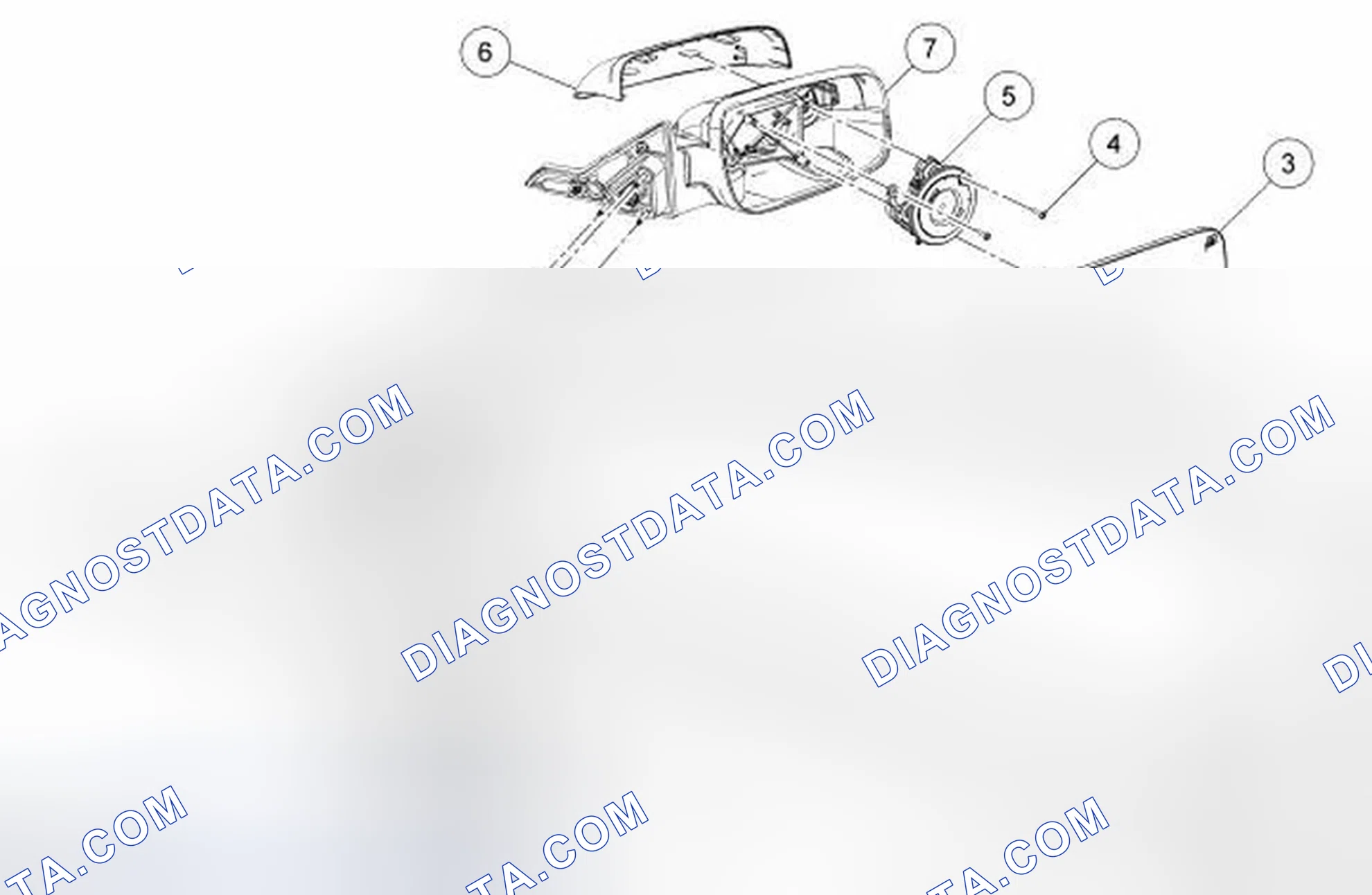 Scheme 39: Exterior Mirrors - Exploded View