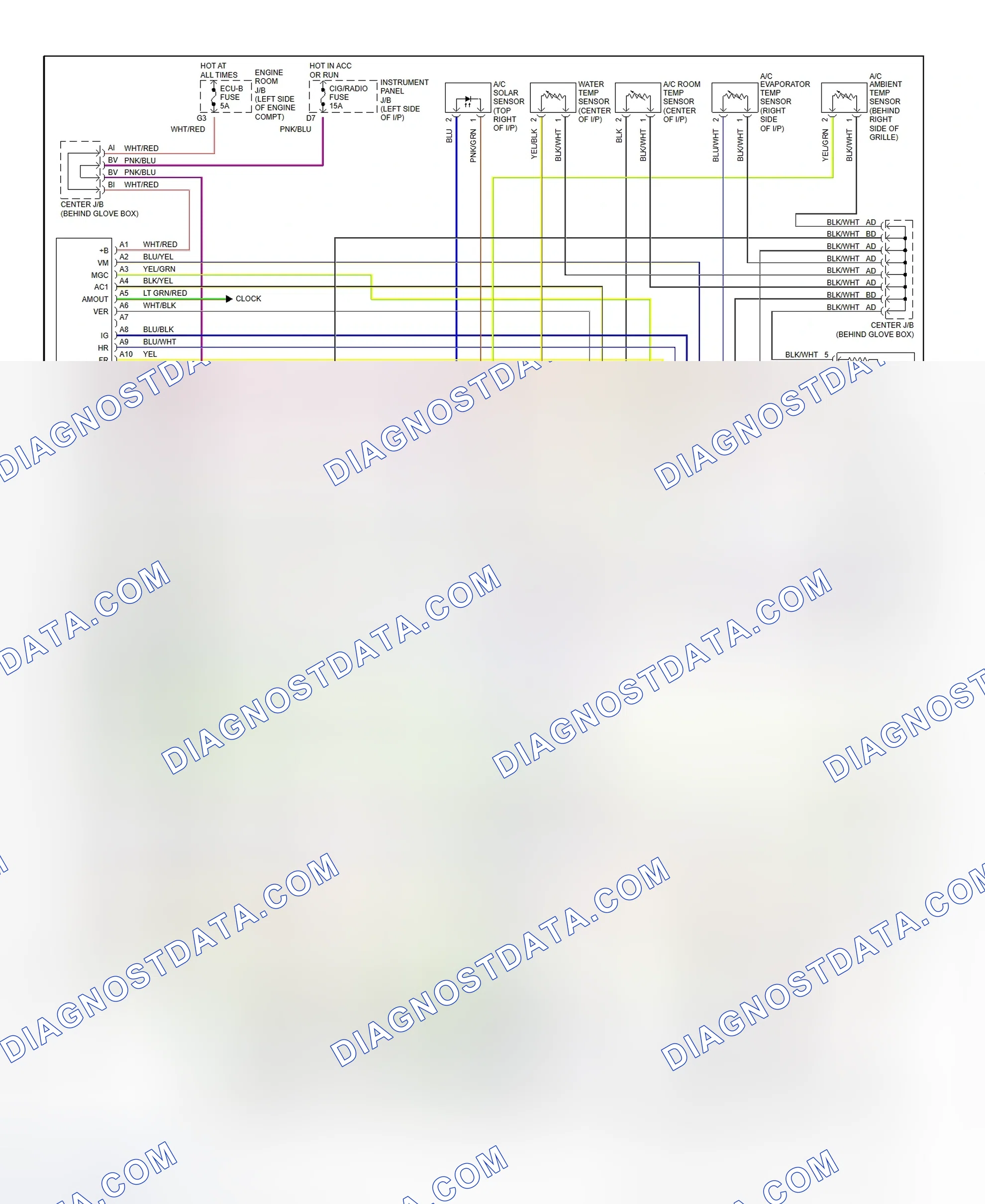 Scheme 1: Automatic A/C-Heater System Wiring Diagram (1 Of 2)