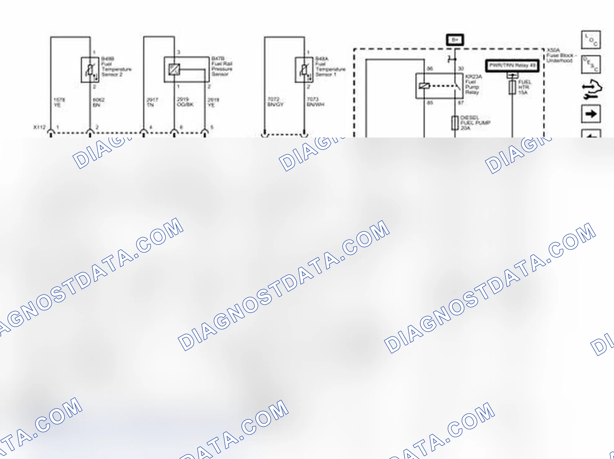 Scheme 42: Fuel Controls - Fuel Pump, Temperature and Pressure Controls