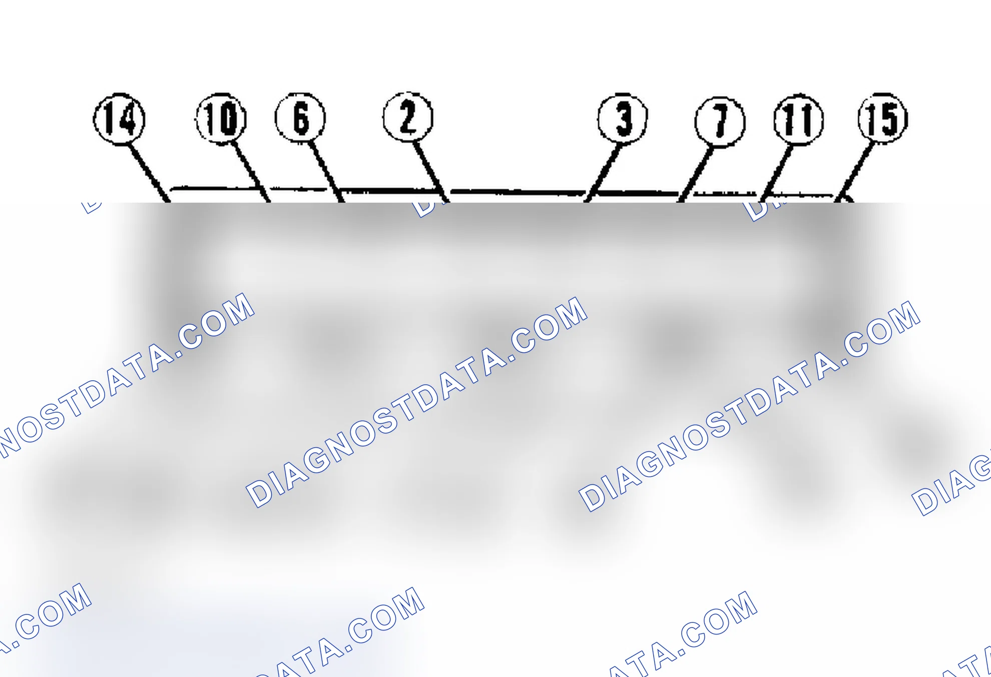 Scheme 12: Cylinder Head Tightening Sequence. Tighten bolts in 3 steps.