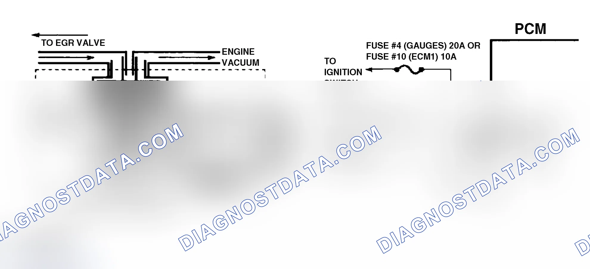 Scheme 41: Code 32 Schematic ("S" & "T" Series 4.3L Pickup A/T & 4.3L Utility M/T) EGR Circuit Error Models Using Ported Vacuum & EVR Solenoid