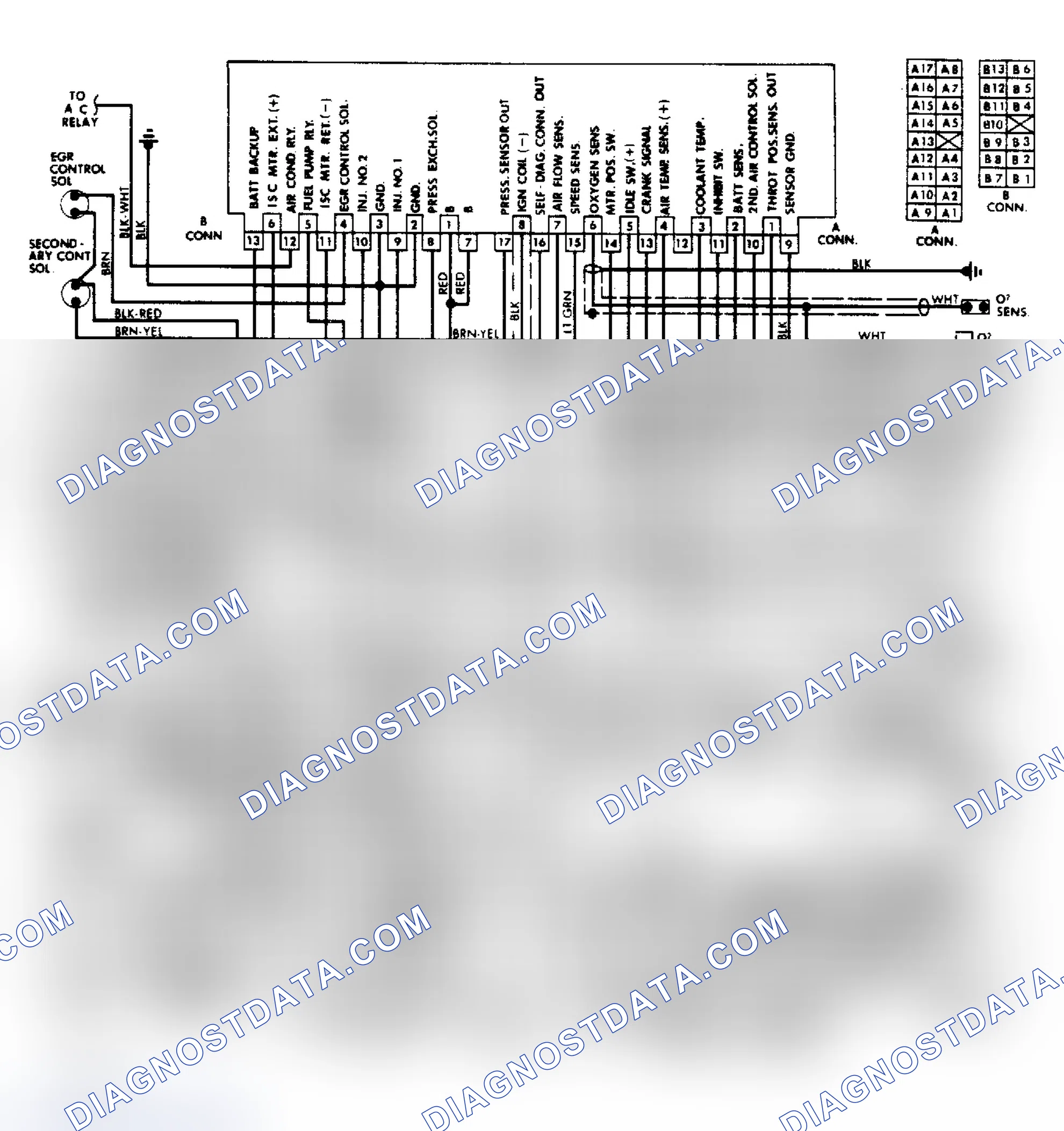 Scheme 30: ECI System Wiring Diagram (Colt & Mirage)