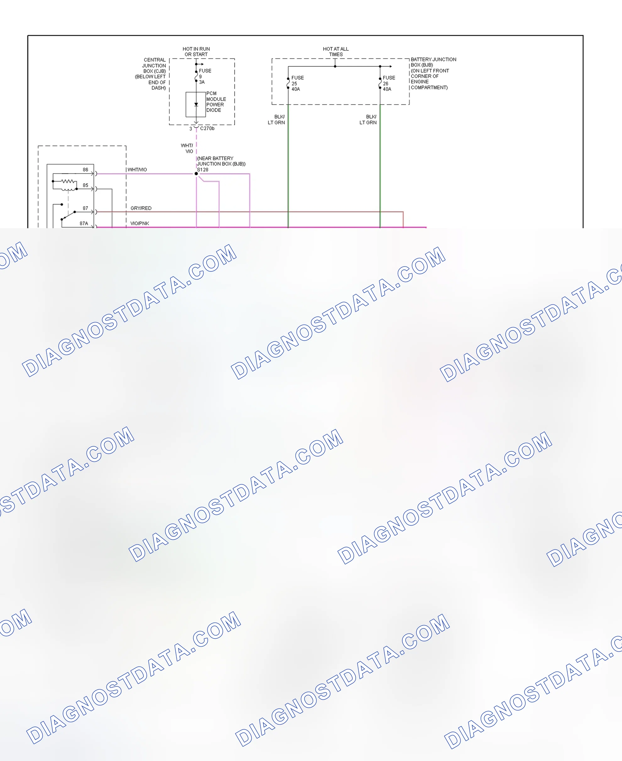 Scheme 23: Electric Cooling Fan Wiring Diagram (Escape - 3.0L)