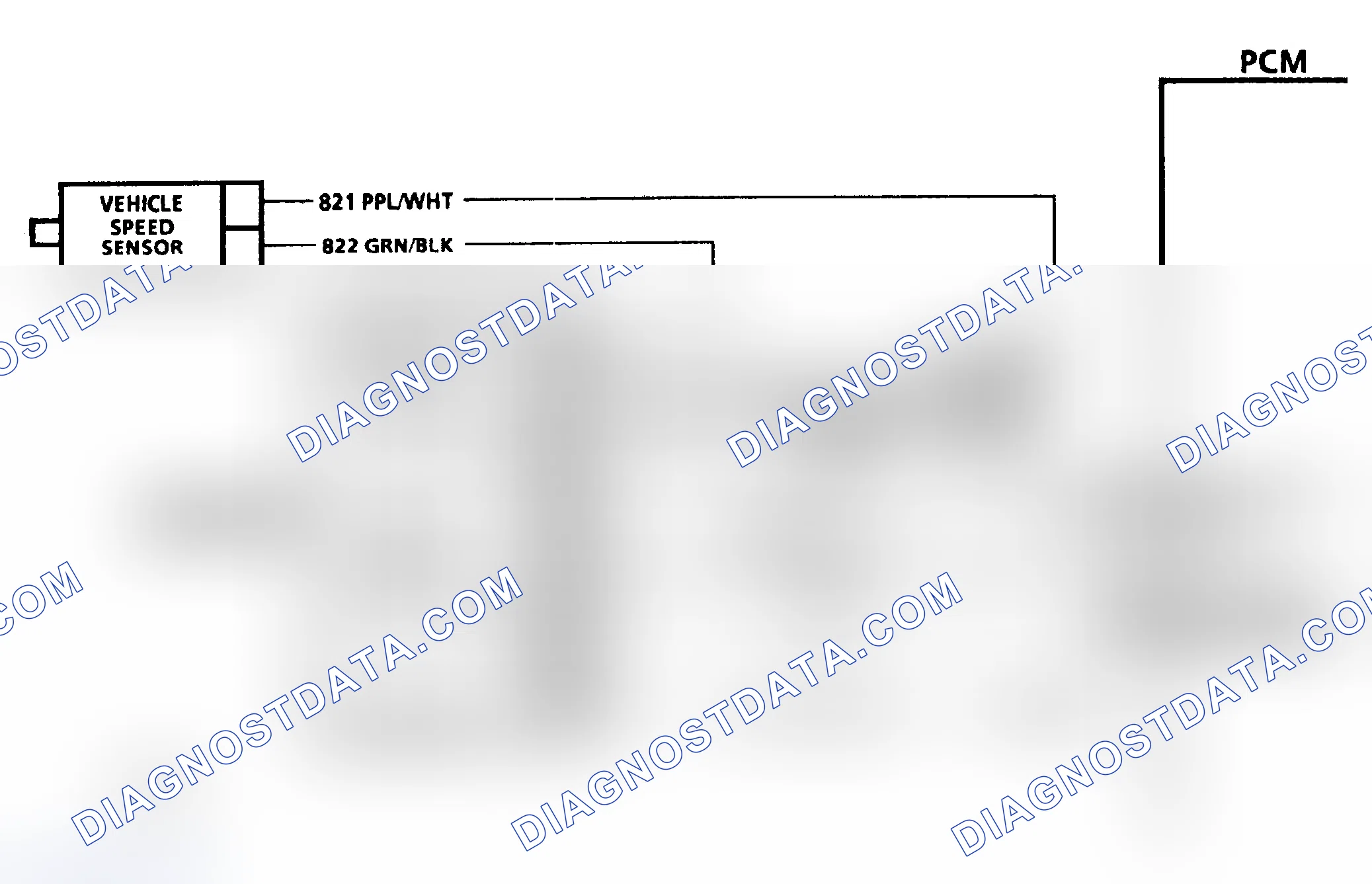 Scheme 105: Code 24 Schematic ("G" Series A/T) Vehicle Speed Sensor Transmission Output Signal