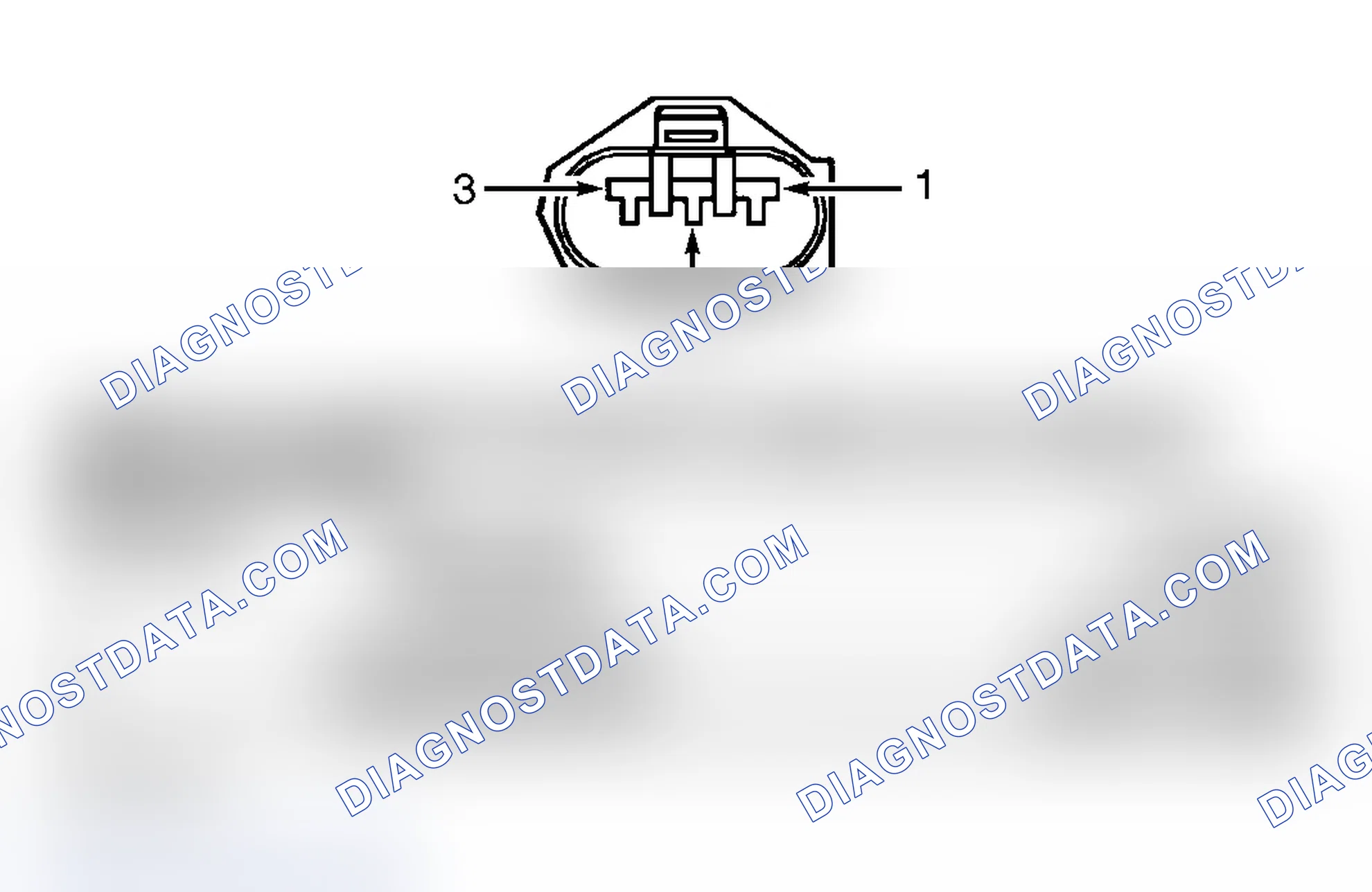 Scheme 98: THROTTLE POSITION SENSOR HARNESS CONNECTOR END VIEW