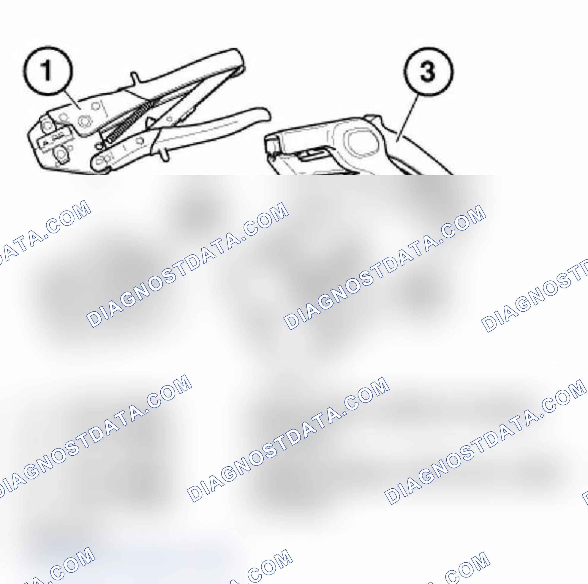Scheme 200: 61 9 040 Set of tools for repair kit IV