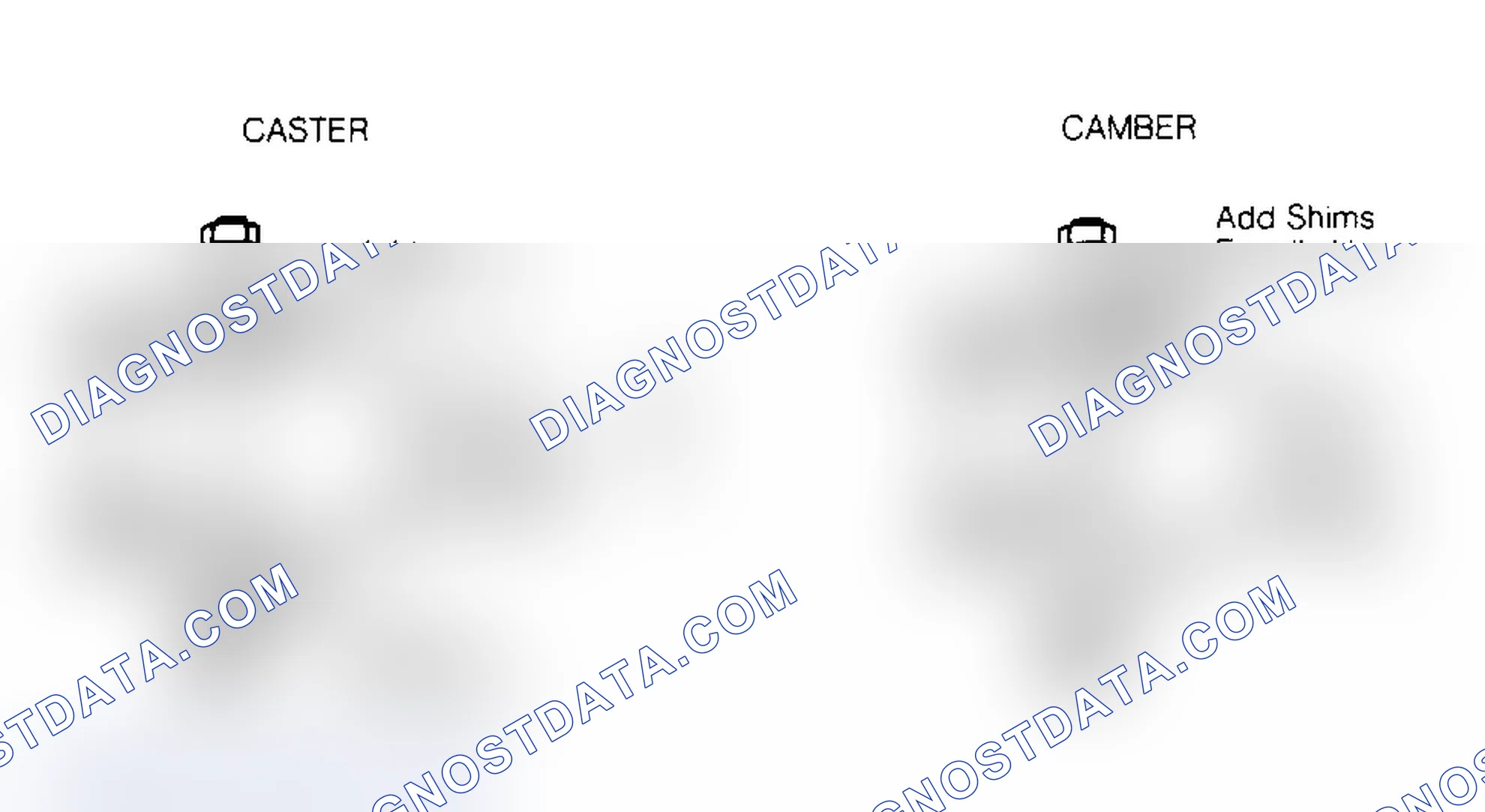 Scheme 9: CAMBER ADJUSTMENT: B, D & Y BODIES