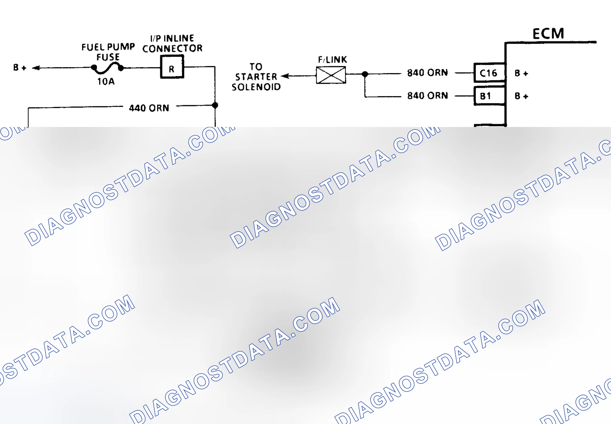 Scheme 142: Code 54 Schematic (3.1L) Fuel Pump Circuit