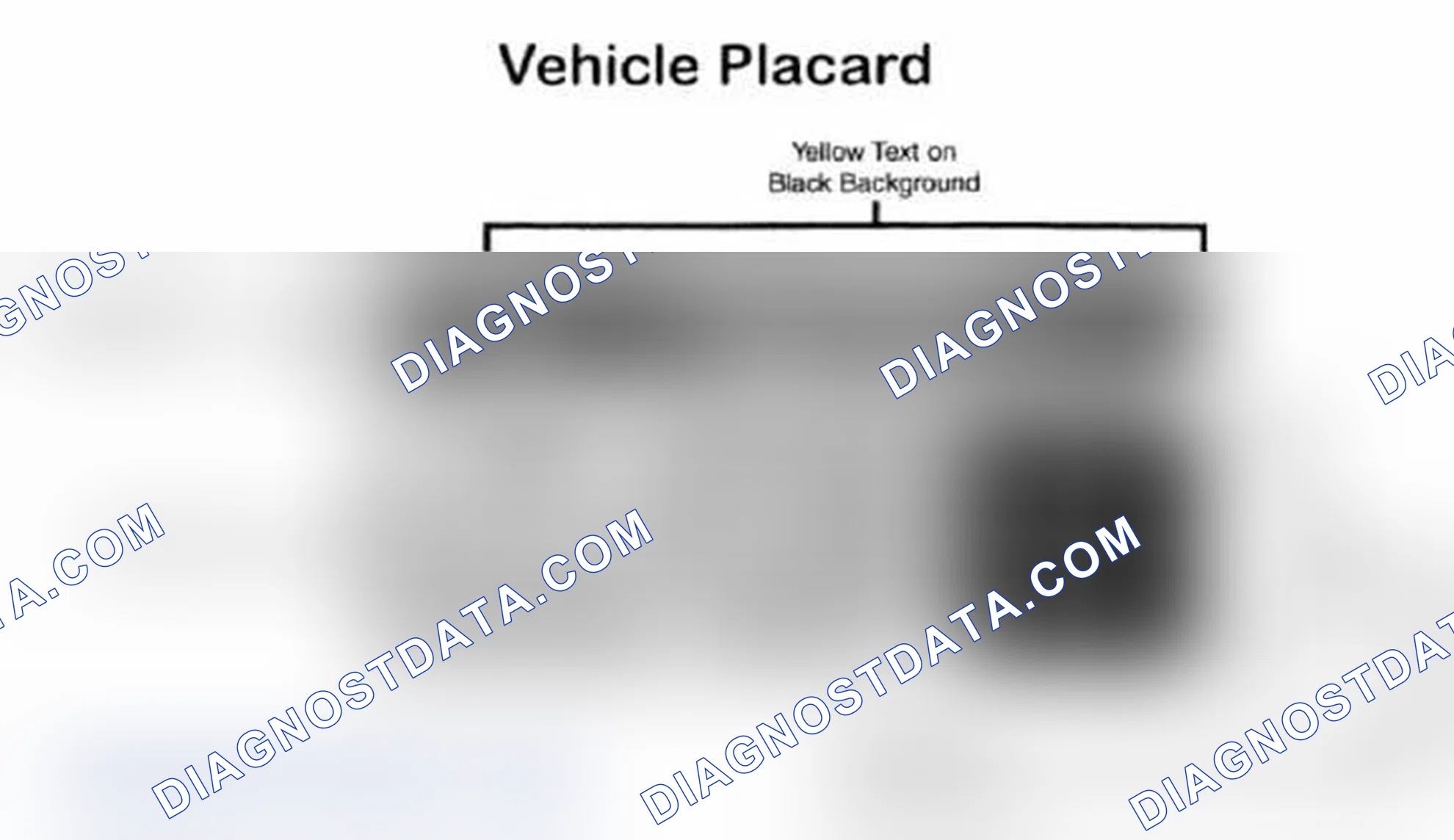 Scheme 5: Vehicle Tire Placard - Typical