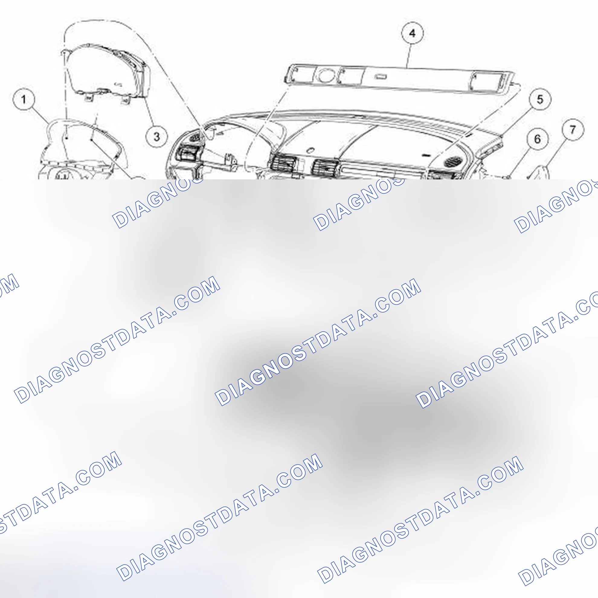 Scheme 56: Instrument Panel - Exploded View