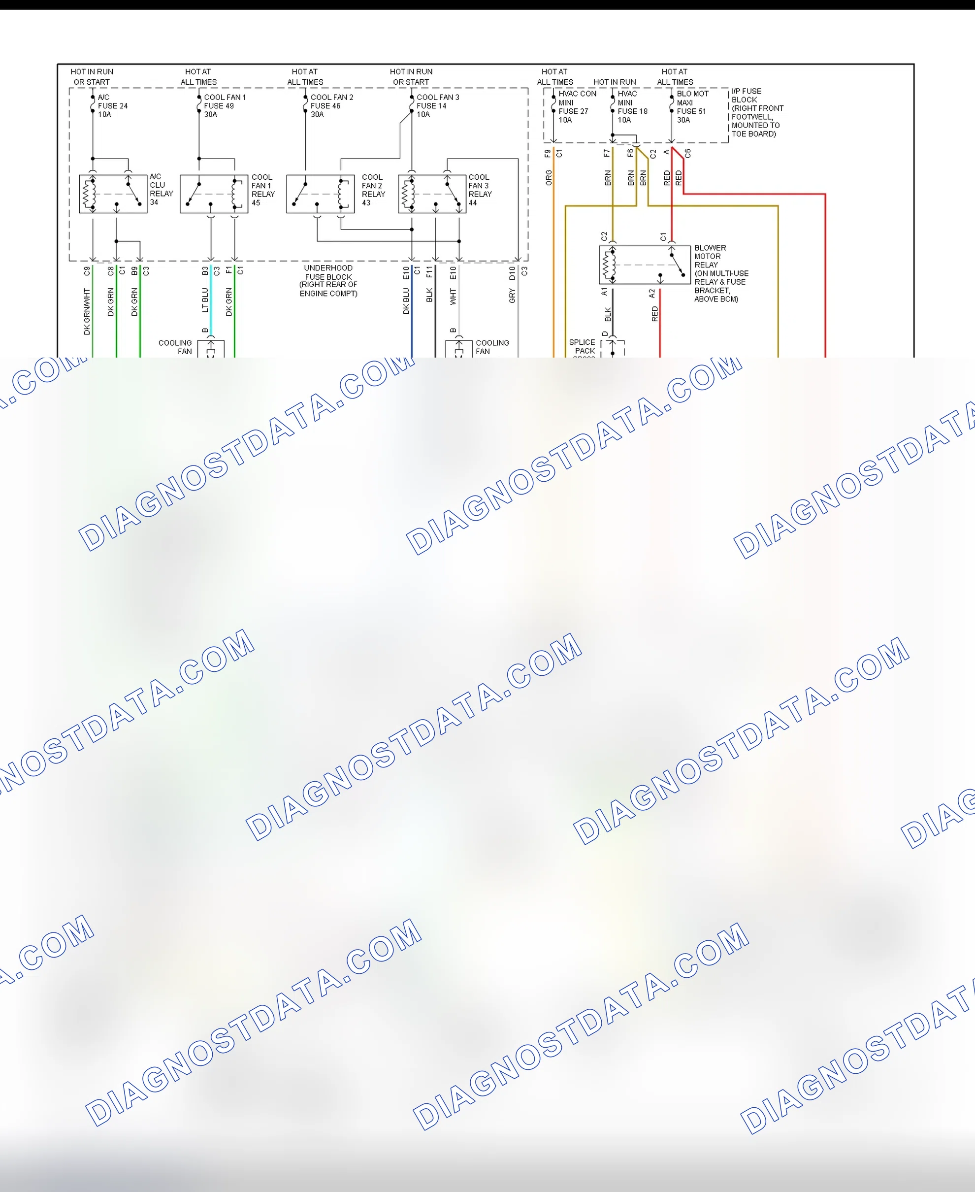Scheme 55: Manual A/C-Heater System Wiring Diagram (2000-01 Corvette)