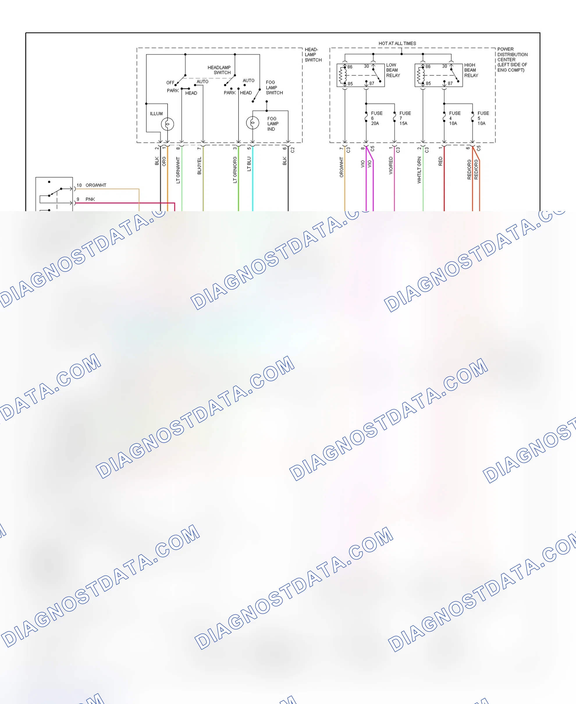 Scheme 23: Daytime Running Lights Wiring Diagram (Town & Country)