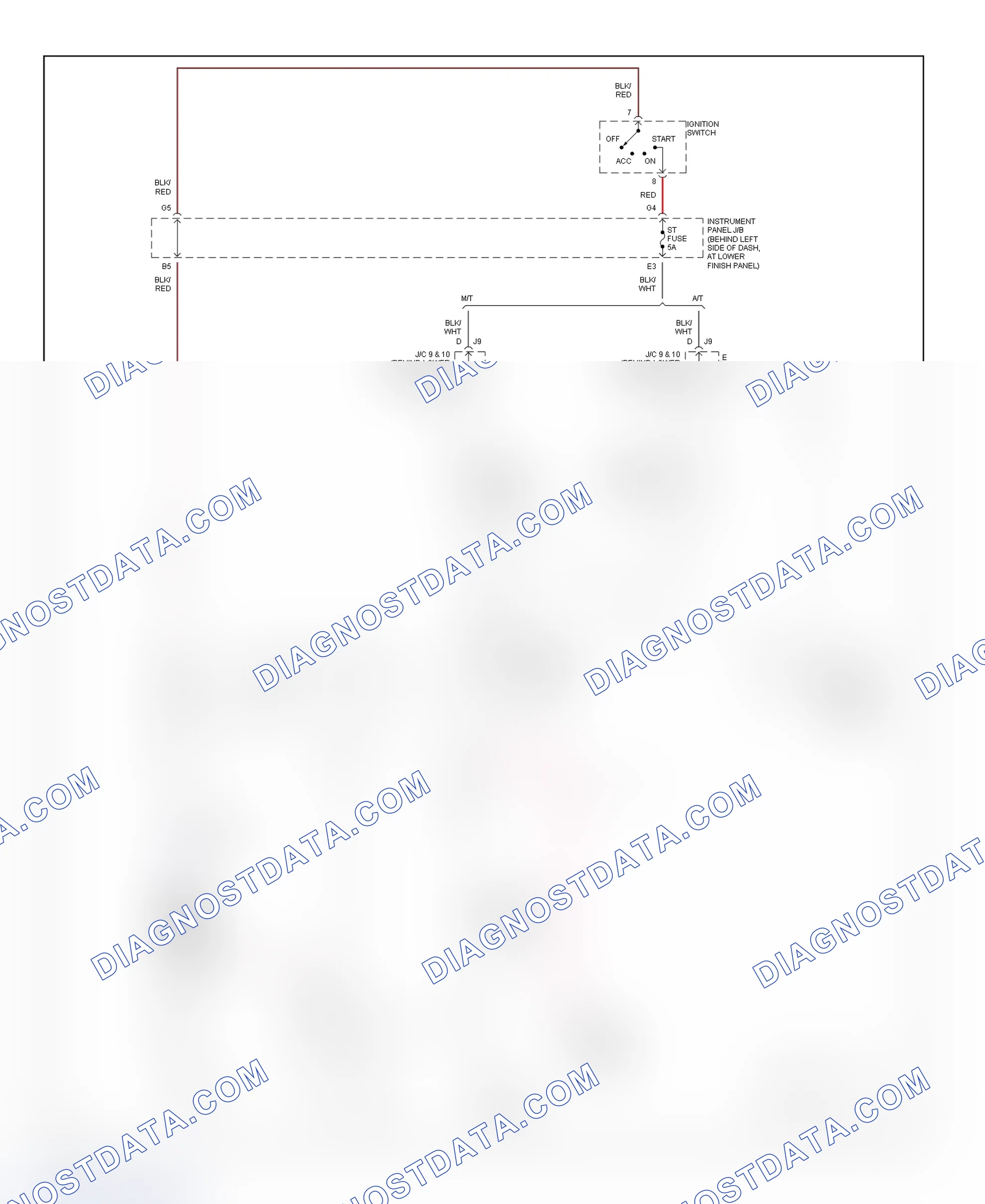 Fig. 23: Starting System Wiring Diagram (Corolla)