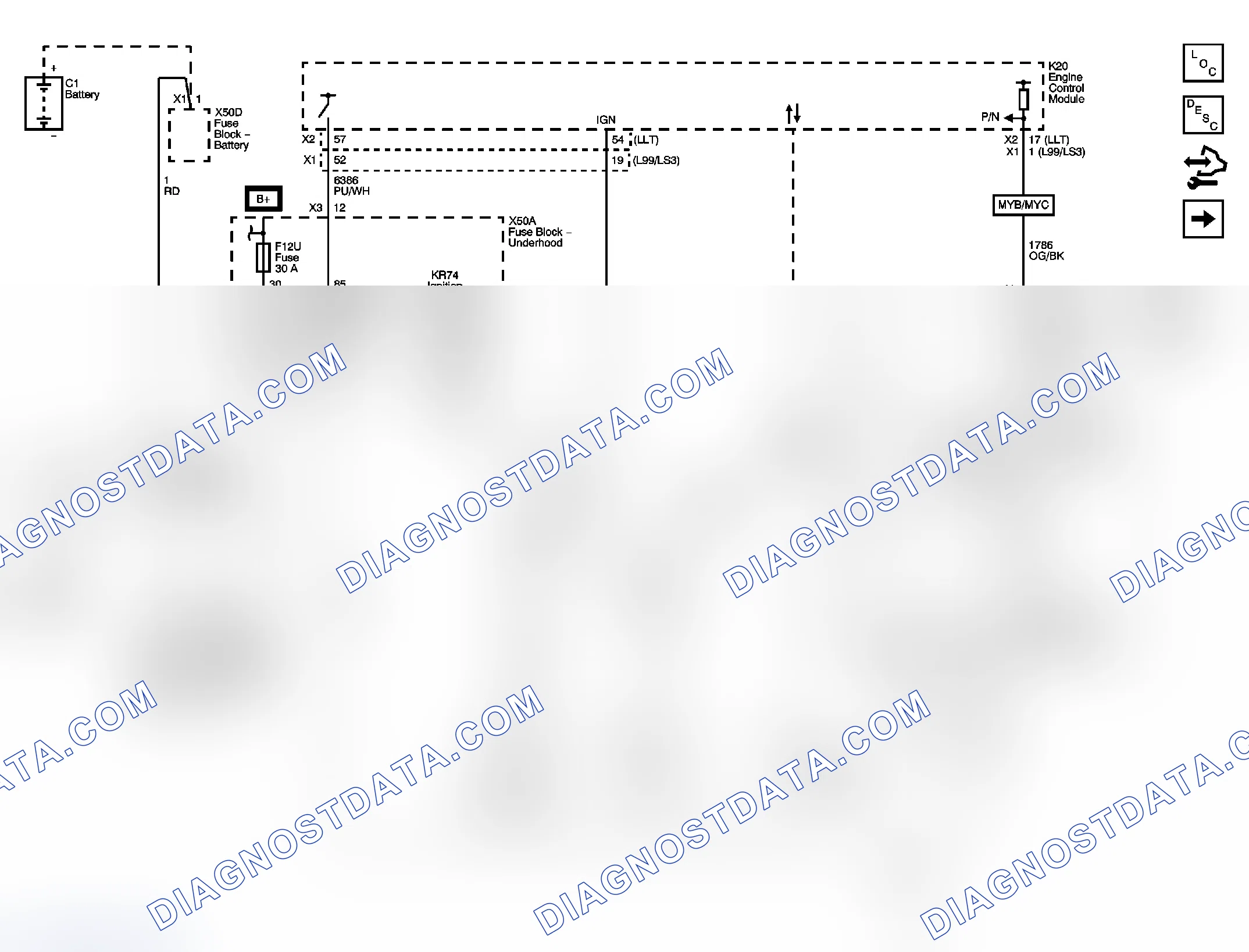 Scheme 1: Starting and Charging Wiring Schematics