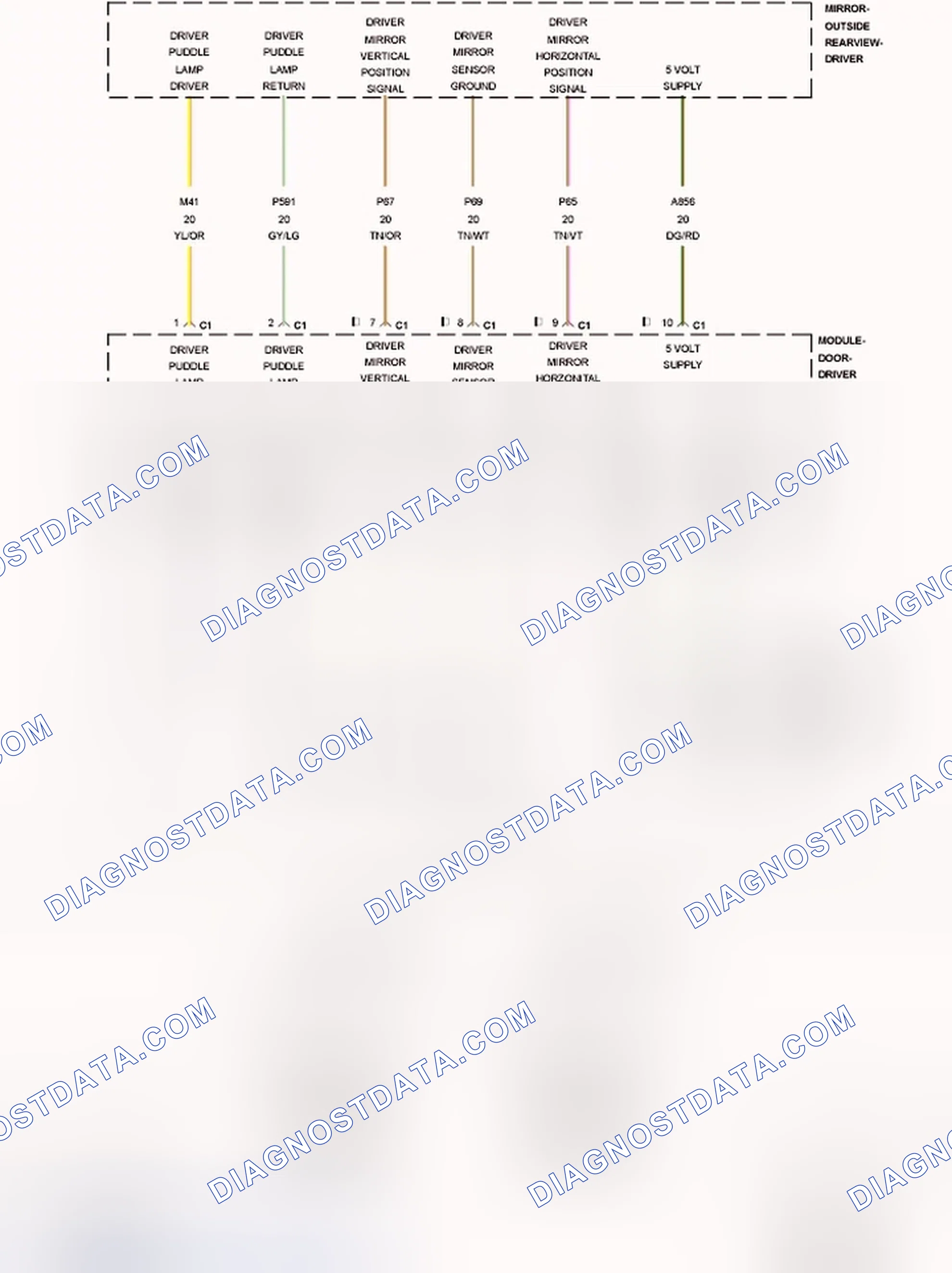 Scheme 39: B164A-11-DRIVER MIRROR SIGNAL LAMP CONTROL - CIRCUIT SHORT TO GROUND