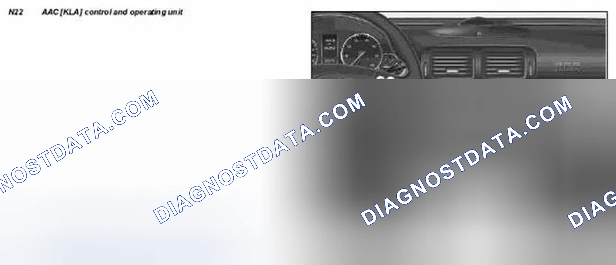 Fig. 63: Identifying AAC (KLA) Control And Operating Unit - Models 203.0 /2 /7 As Of 24.4.04 Except Code (581)