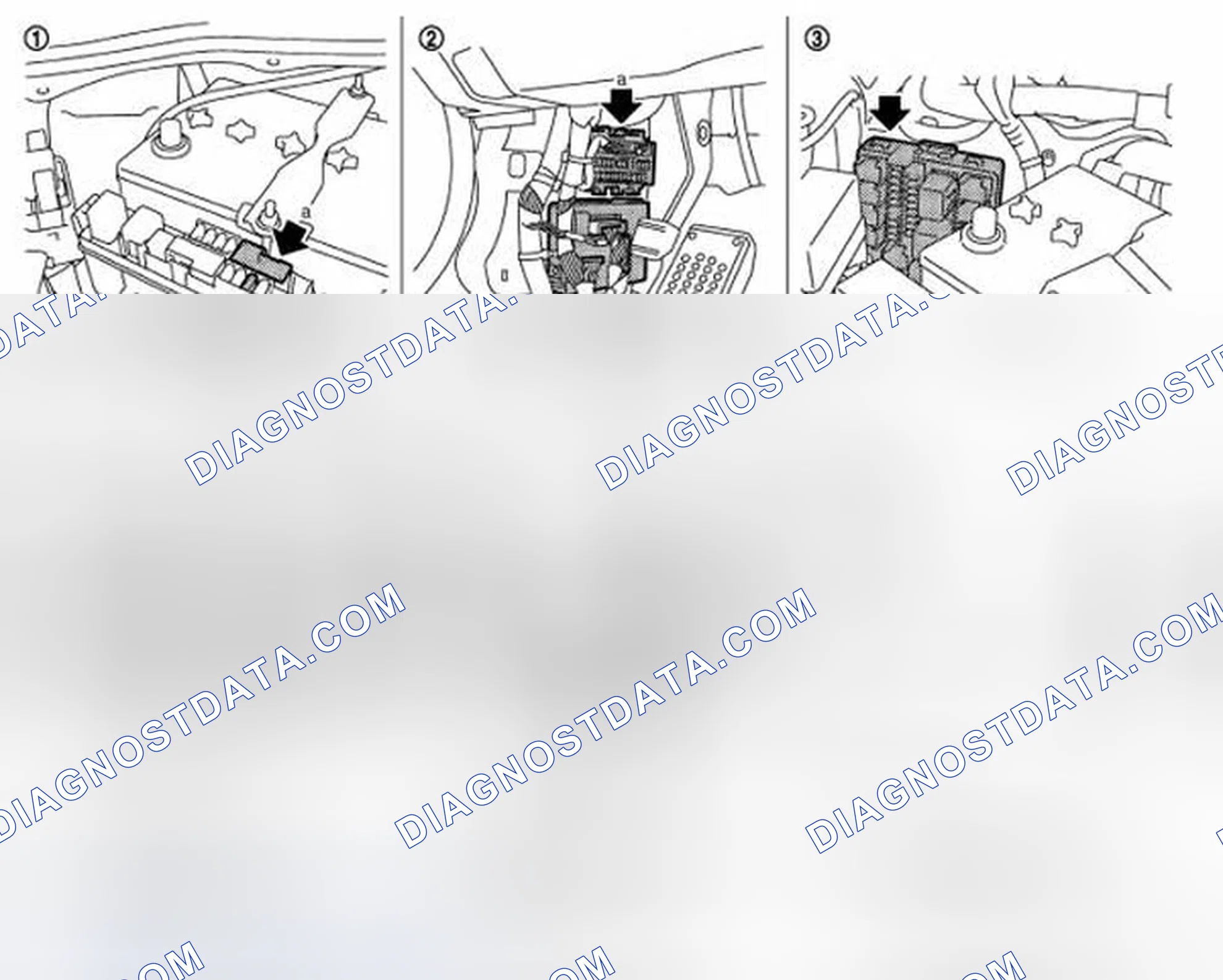 Scheme 101: Component Parts and Harness Connector Location