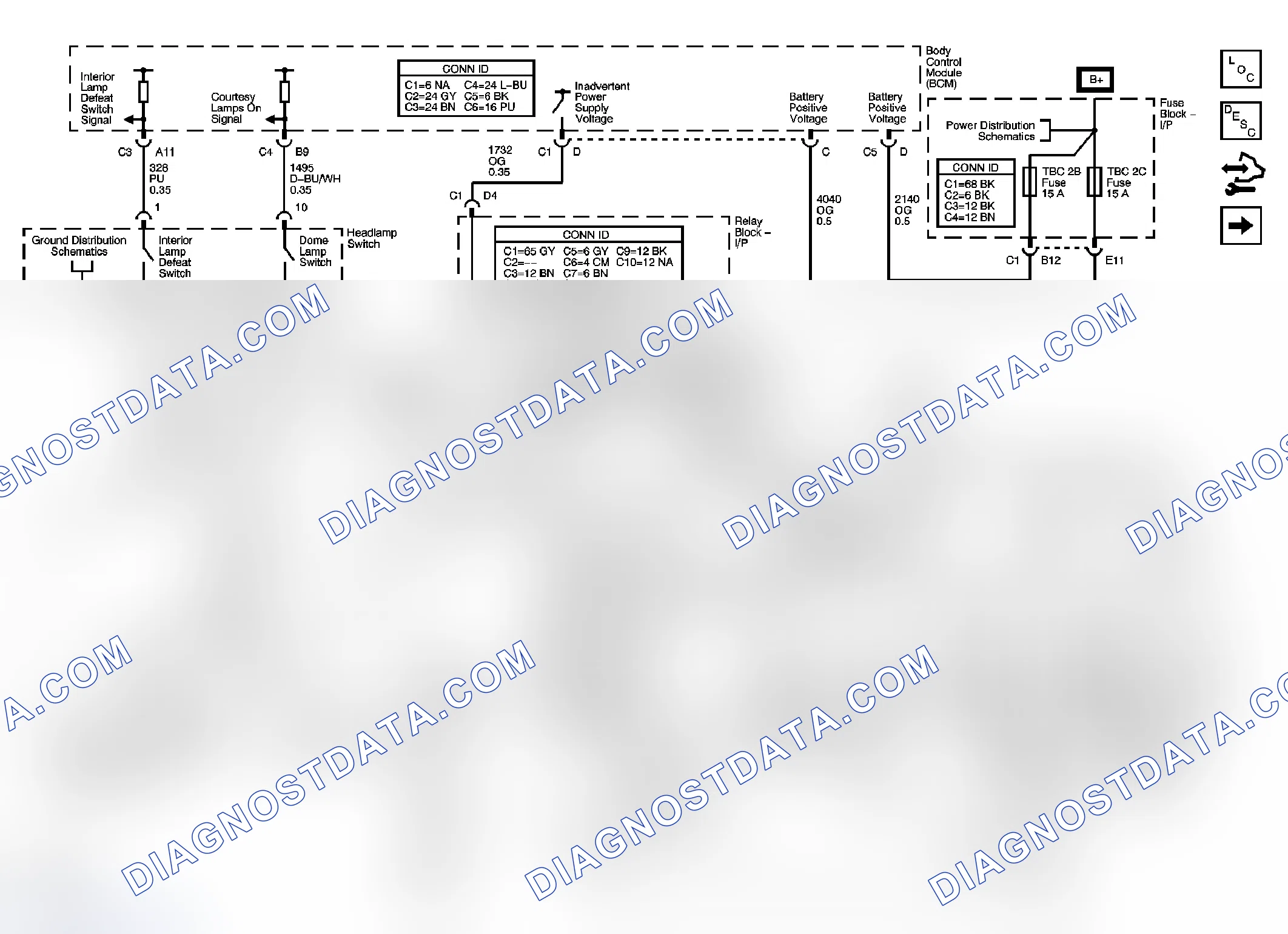 Scheme 23: Interior Lights Schematics