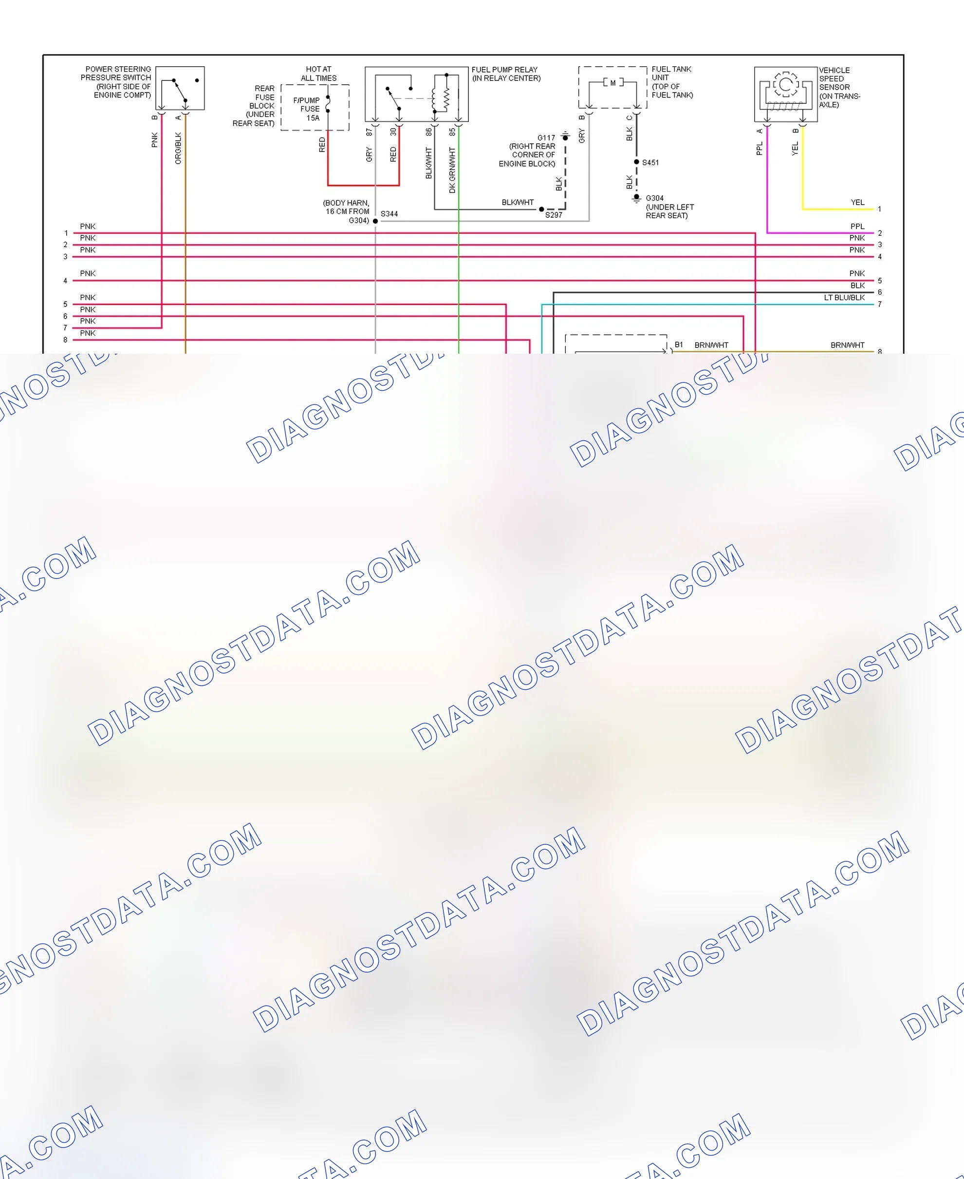 Scheme 13: PCM Wiring Diagram (Aurora - 4.0L - 3 Of 4)