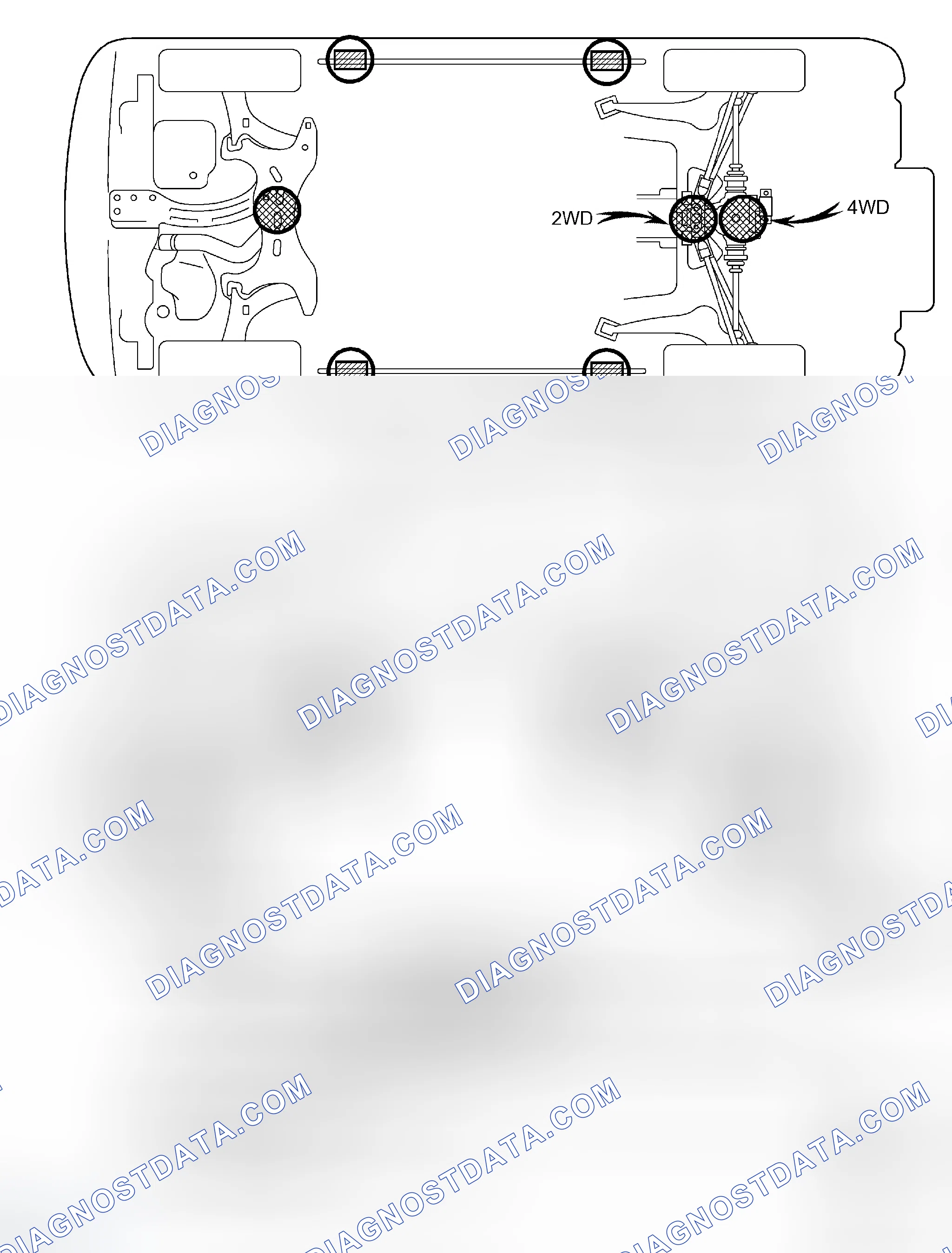 Scheme 11: VEHICLE LIFT AND SUPPORT LOCATIONS