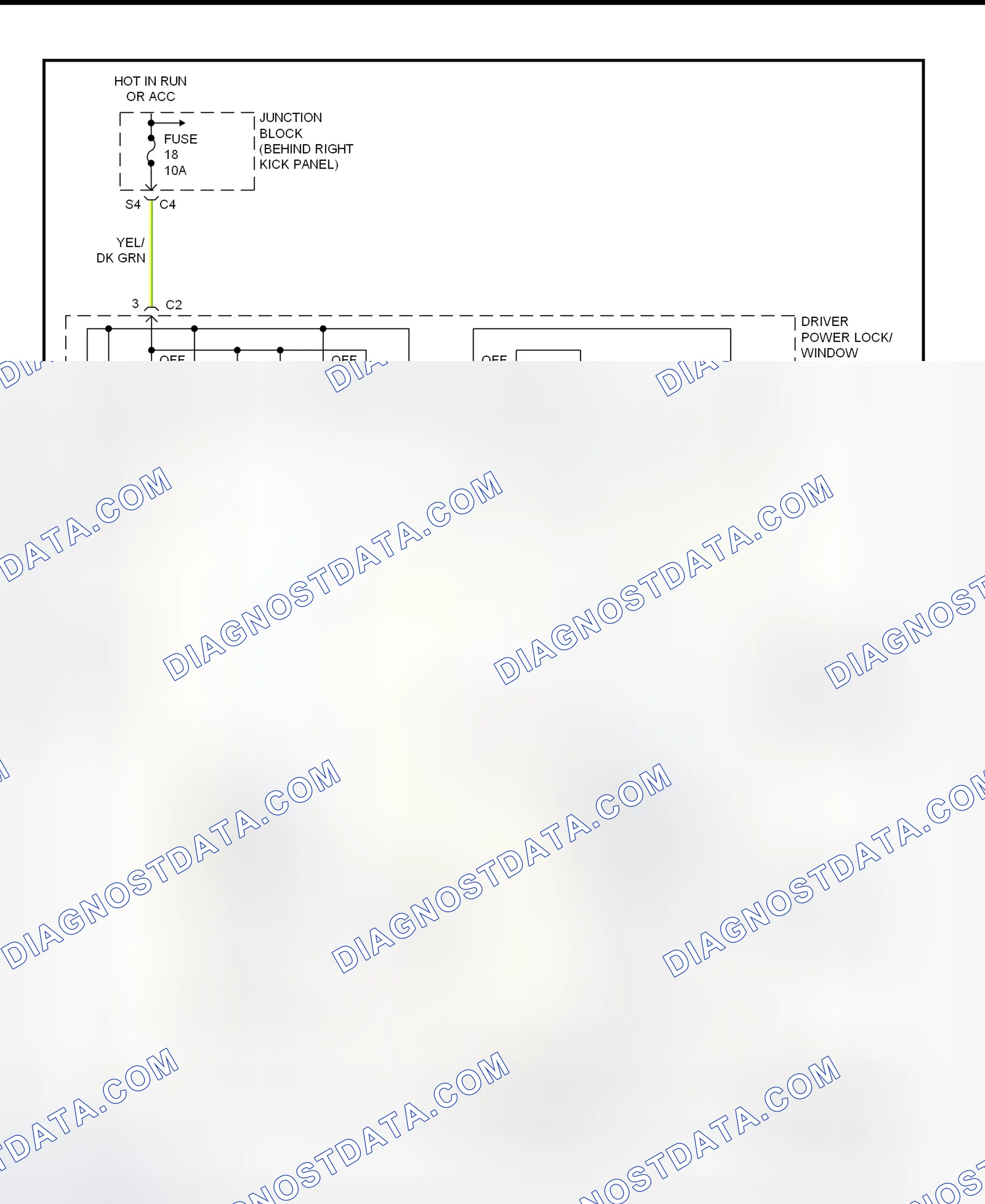Scheme 1: Power Mirror System (With Full Options) Wiring Diagram (Cherokee)
