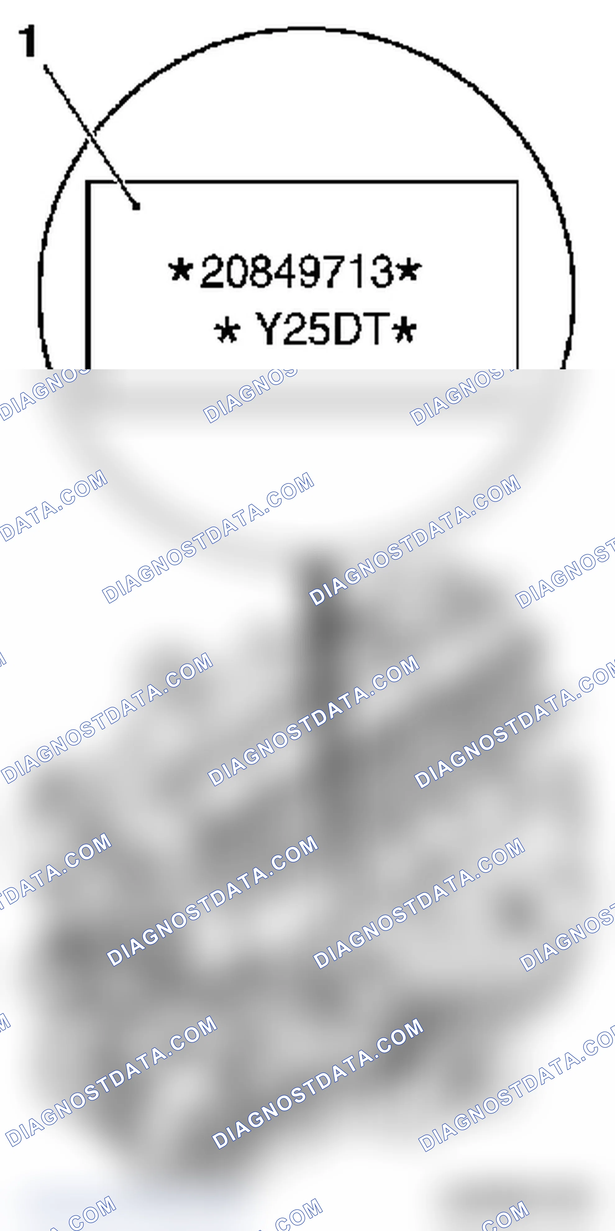 Engine Identification Code / Engine Number