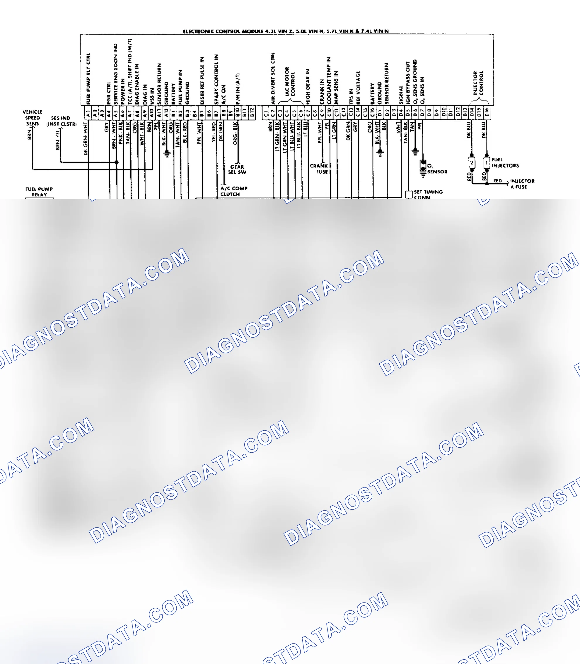 Scheme 159: "C/K" Series (4.3L, 5.0L, 5.7L & 7.4L) Wiring Diagram