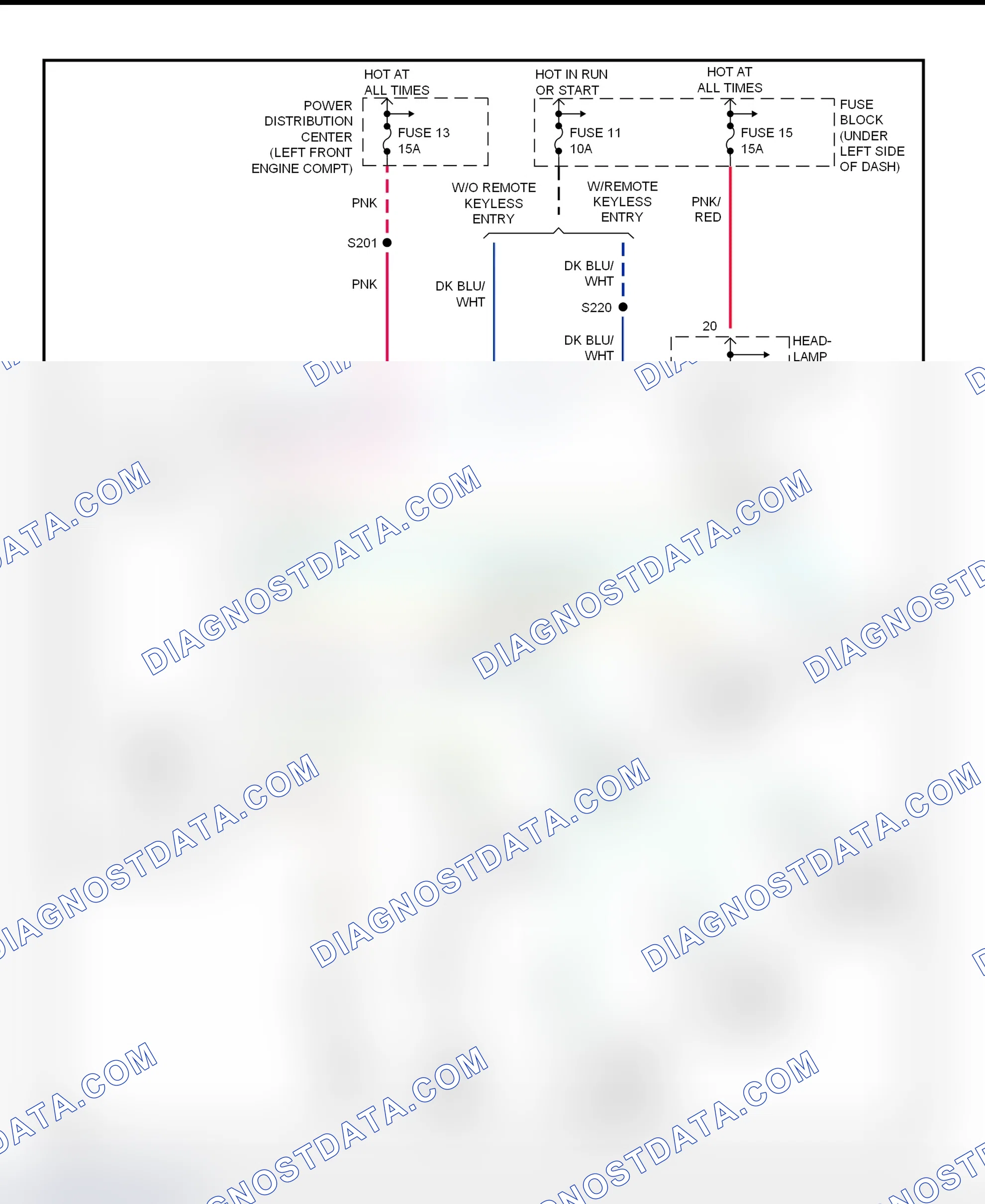 Fig. 9: Warning Systems Wiring Diagram (Neon)