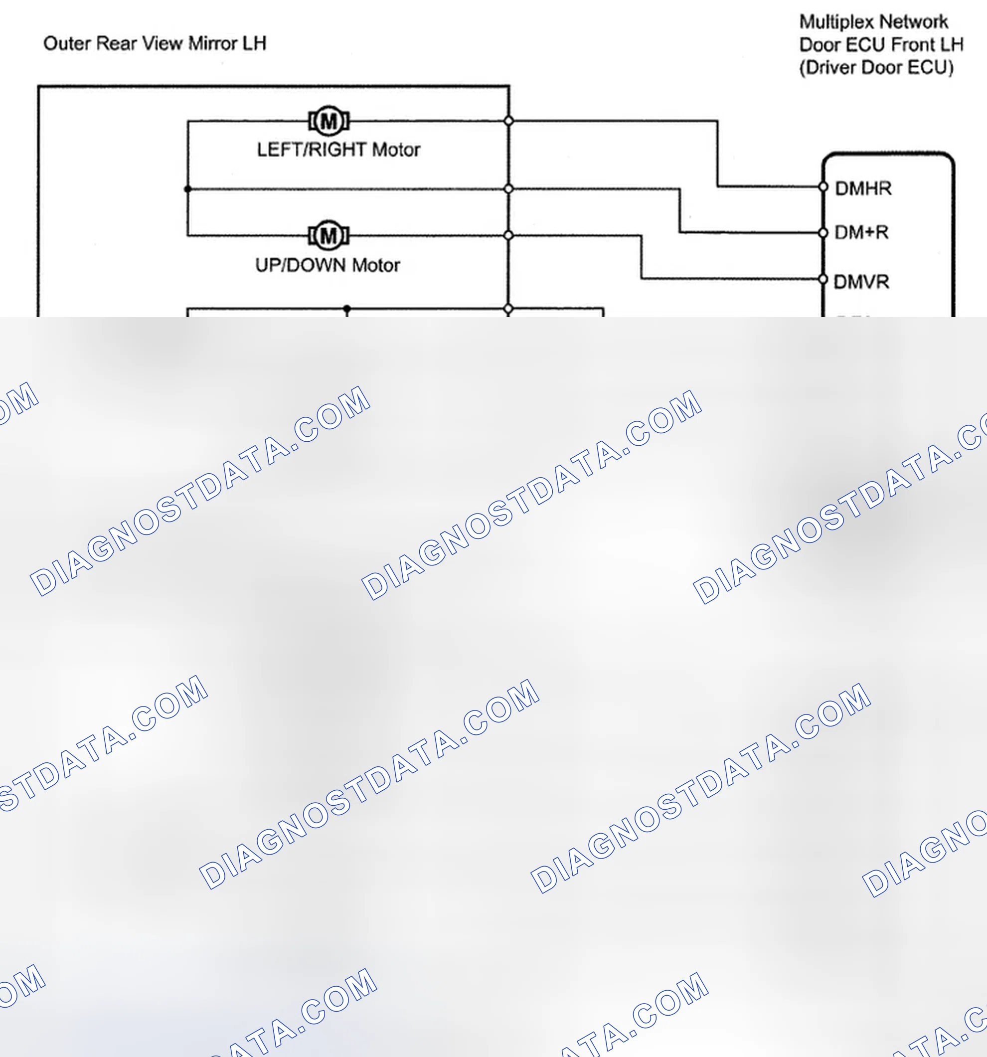 Fig. 34: Power Mirrors Do Not Return To Memorized Position - Wiring Diagram
