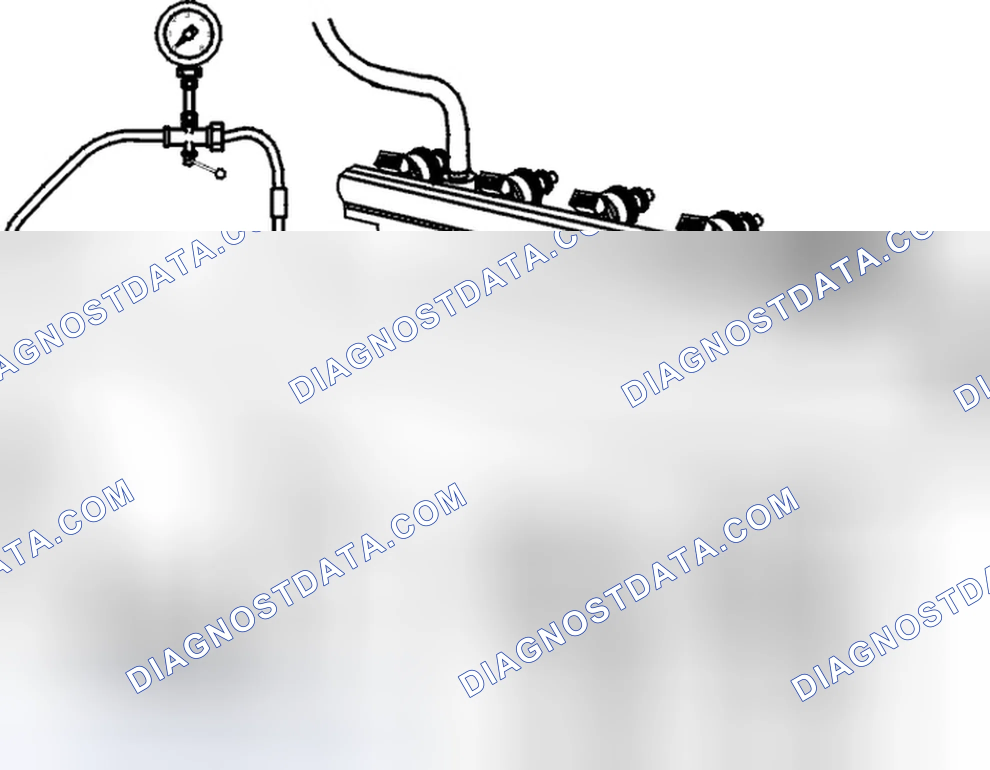 Scheme 132: Disconnecting fuel pressure gauge
