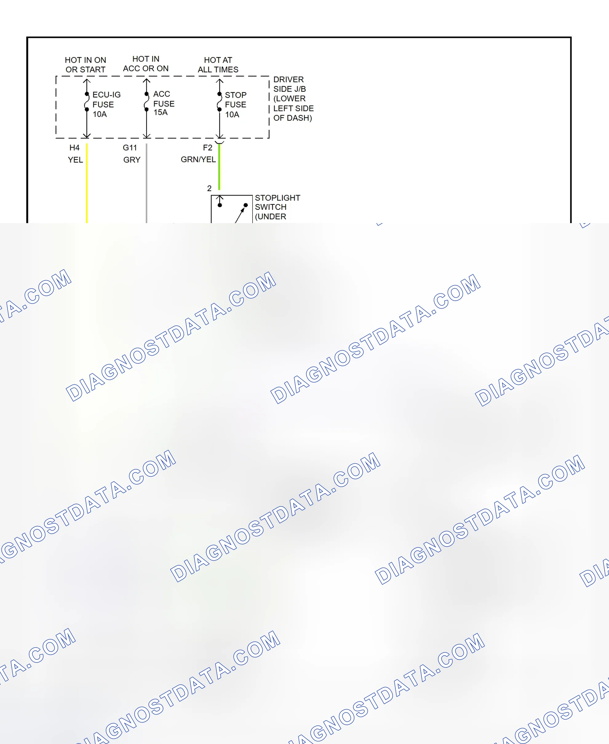 Scheme 285: Shift Interlock System Wiring Diagram (2001 - Toyota 4Runner)