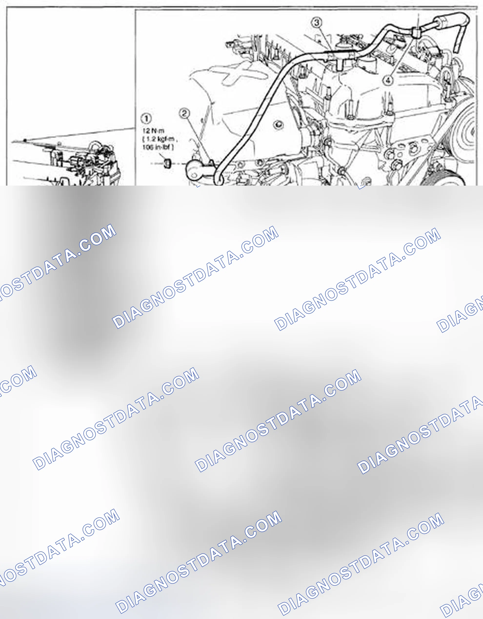 Scheme 1: BATTERY CABLES REMOVAL/INSTALLATION - 2.5L