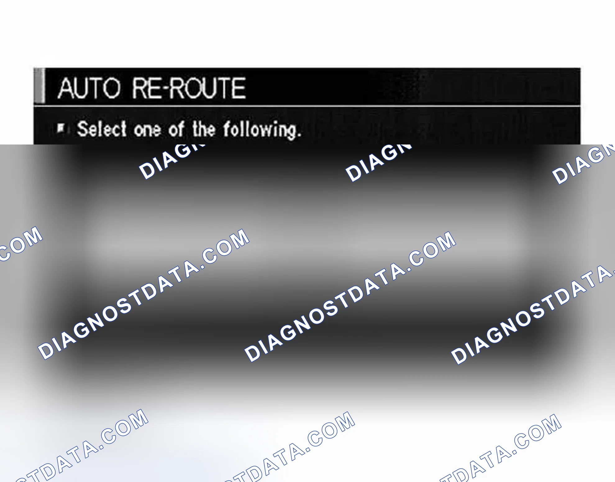 Scheme 249: "AUTO RE-ROUTE" MODE