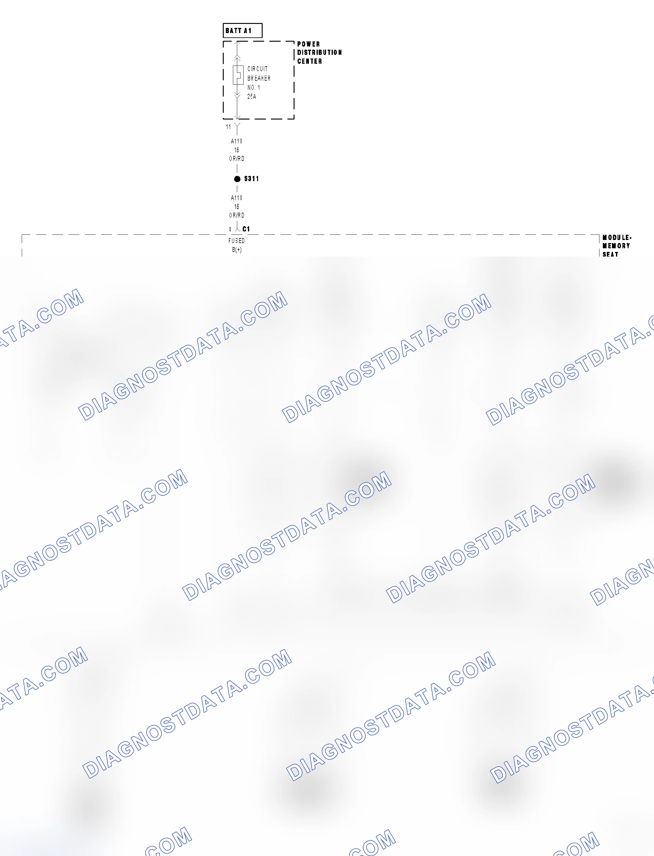 Scheme 15: B1DA0-STEERING COLUMN TILT SWITCH CIRCUIT STUCK