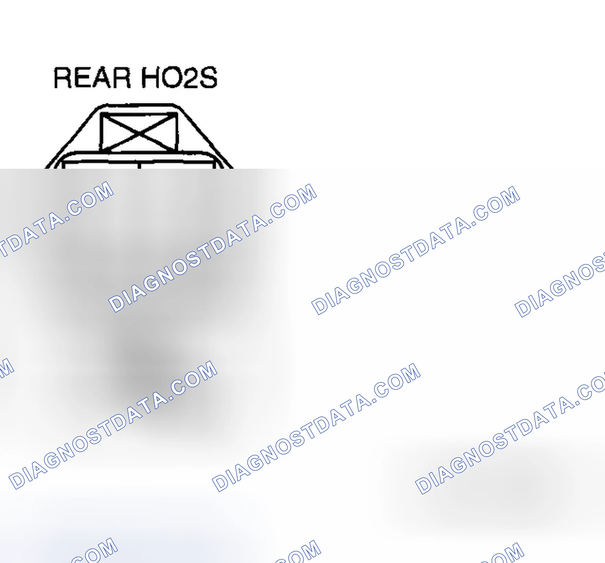 Scheme 196: Rear HO2S Heater Resistance Inspection