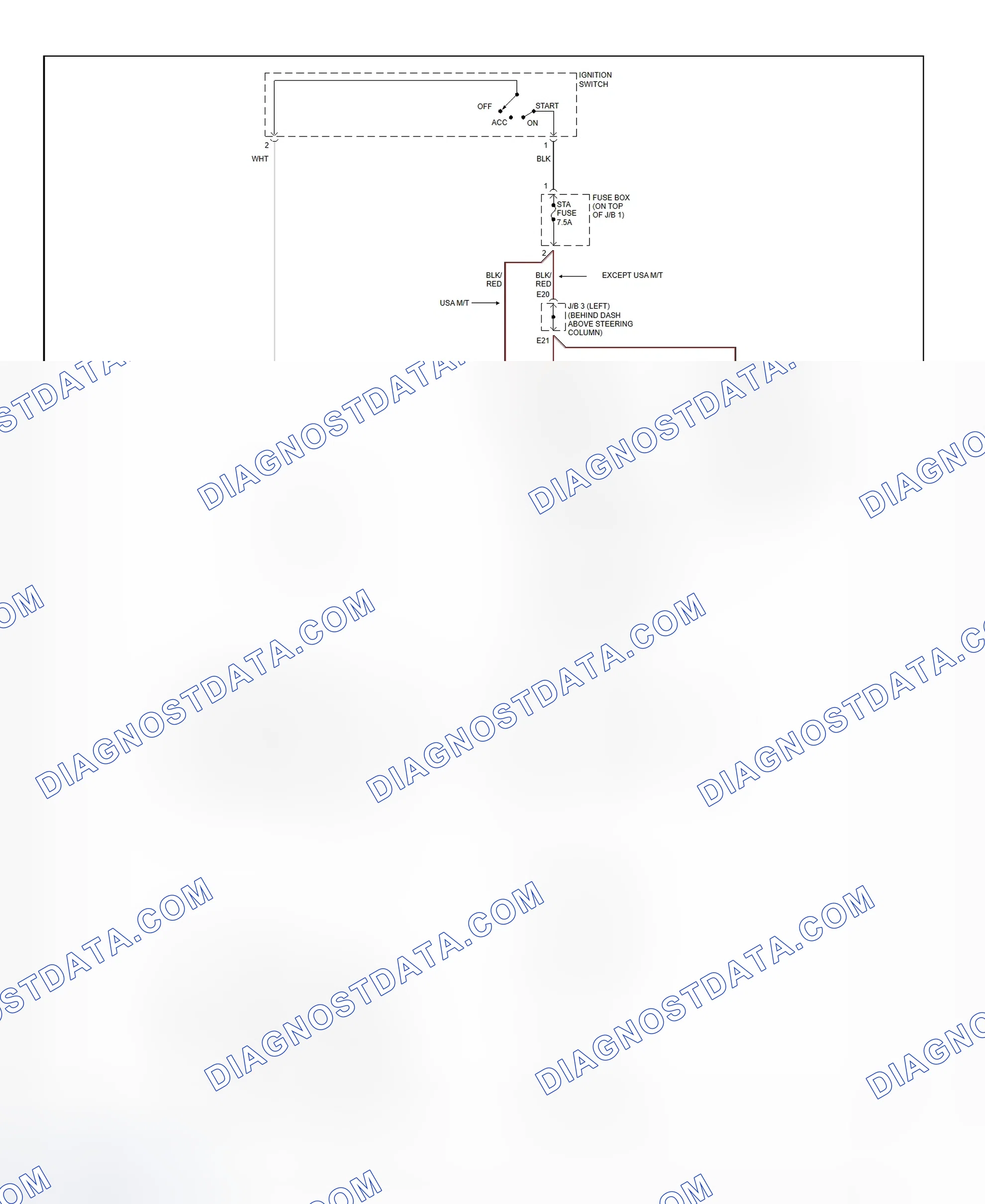 Fig. 32: Starting System Wiring Diagram (Tacoma - 2.4L)