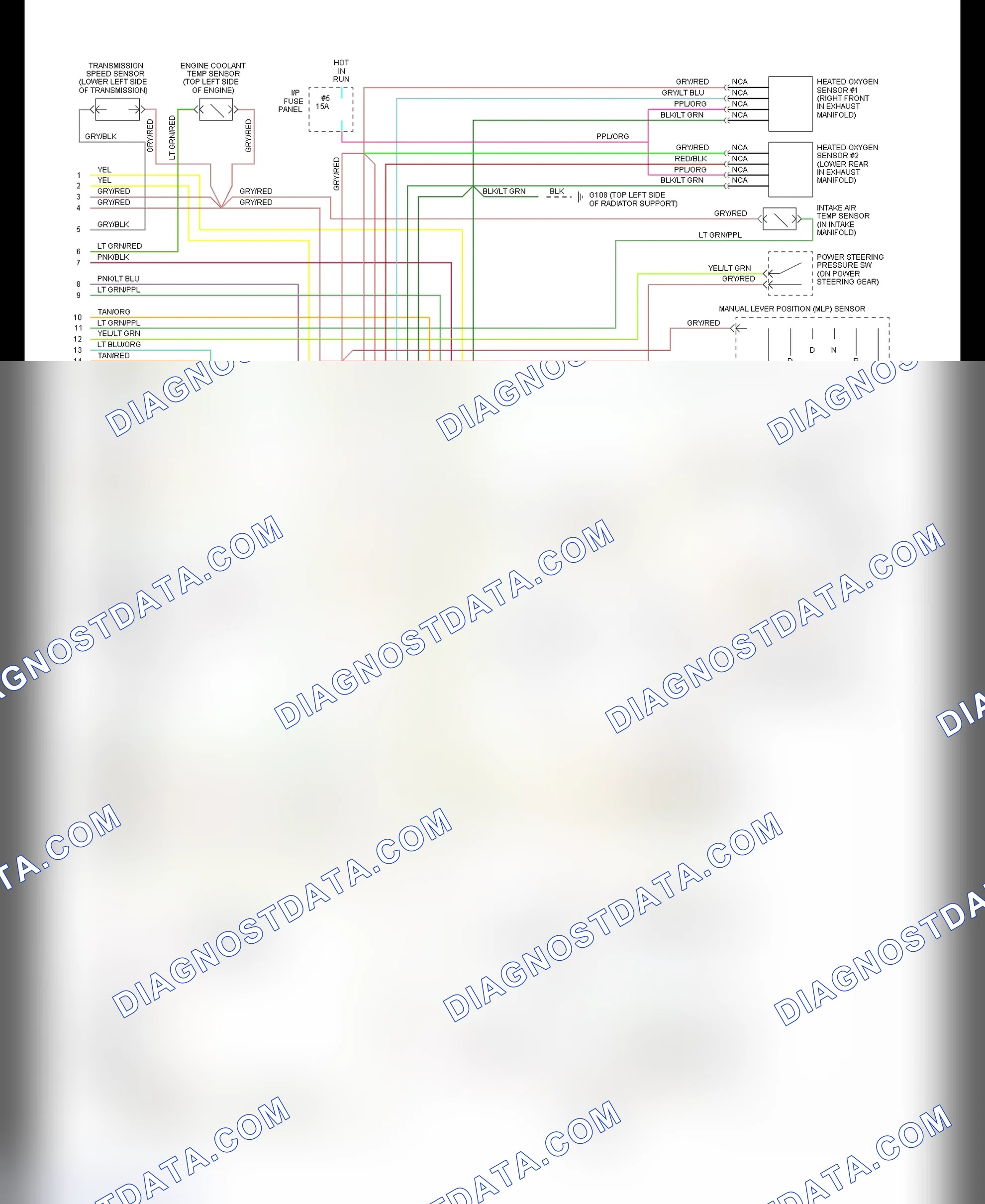 Scheme 51: EEC-IV Wiring Diagram Sable 3.0L & Taurus 3.0L Except Flex Fuel & SHO - 2 Of 2