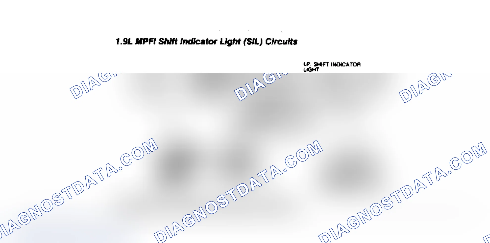 Scheme 81: 1.9L MPFI Shift Indicator Light (SIL) Circuits